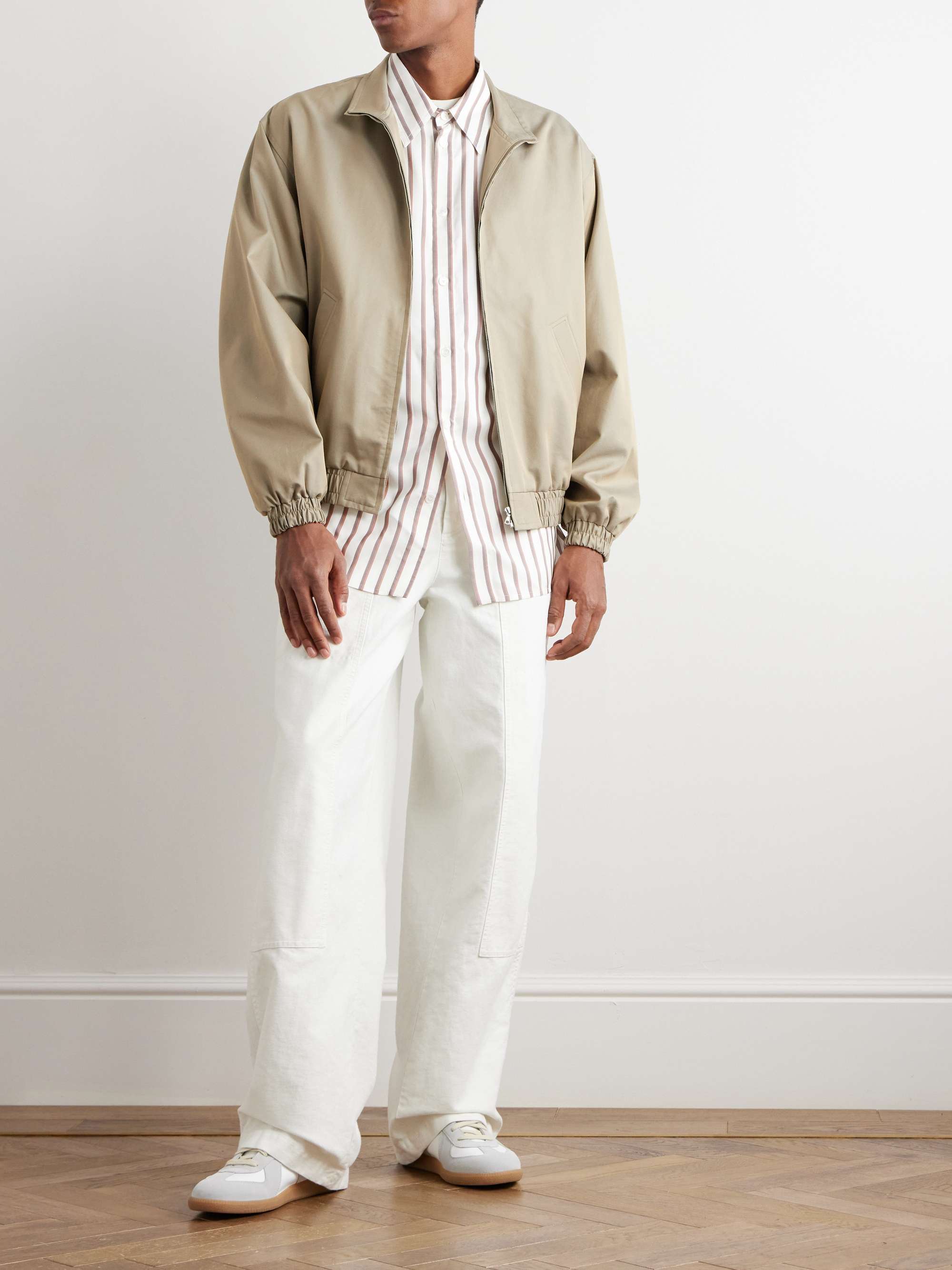 AURALEE Finx Cotton and Silk-Blend Twill Bomber Jacket for Men