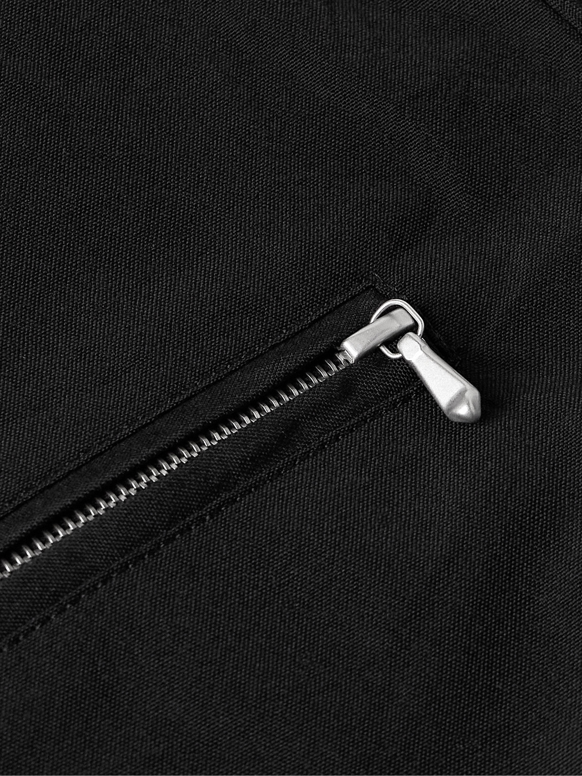 Shop Auralee Reversible Super 120s Crinkled Wool-poplin Blouson Jacket In Black