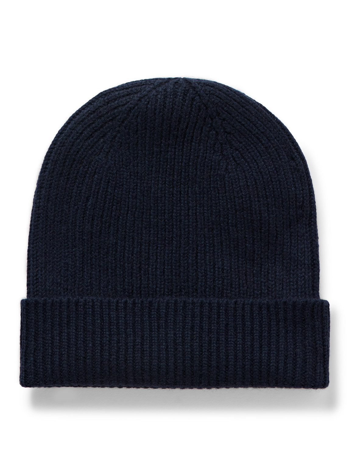 Kingsman Ribbed Cashmere Beanie In Blue