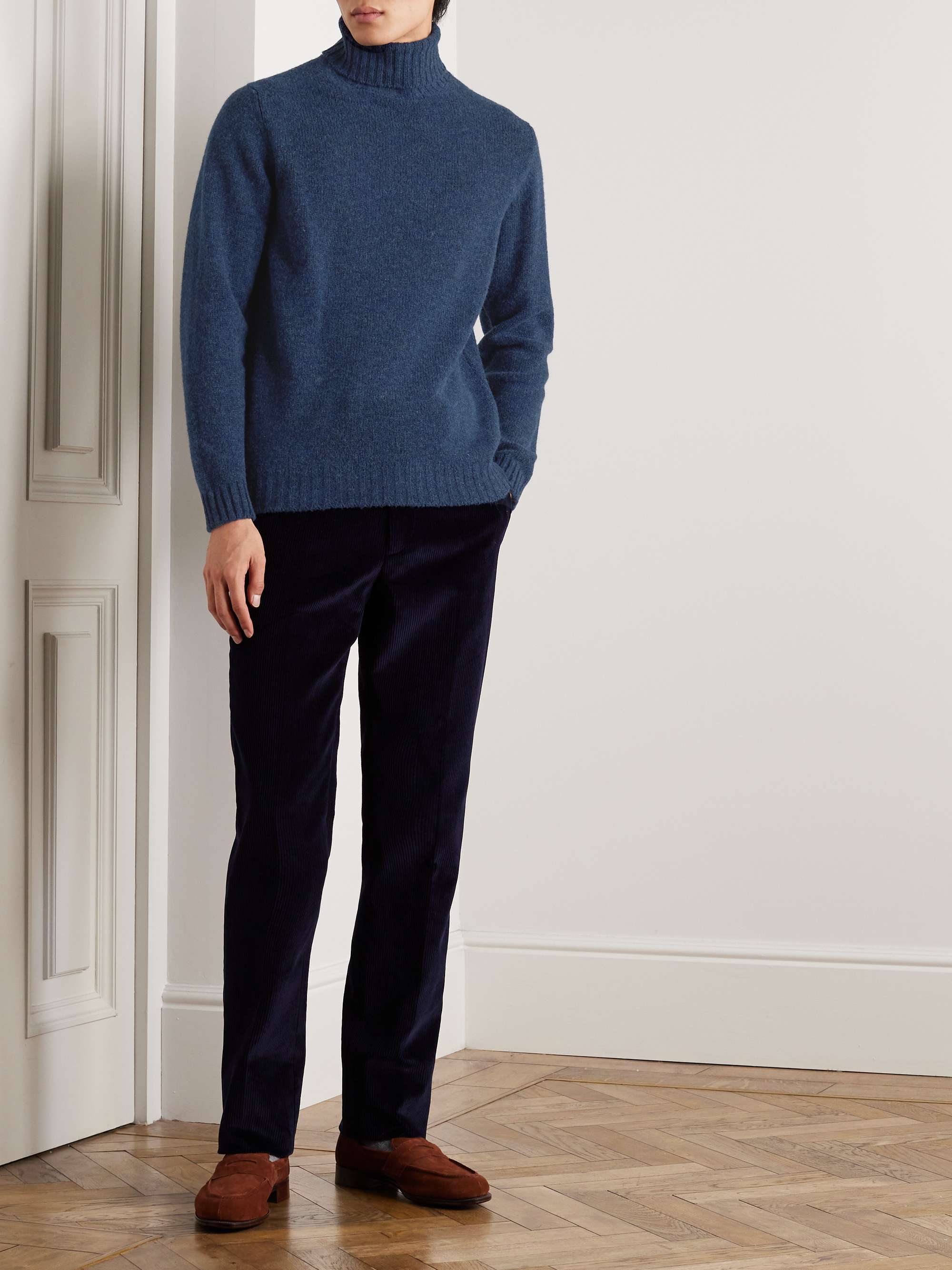 KINGSMAN Shetland Wool Rollneck Sweater for Men | MR PORTER