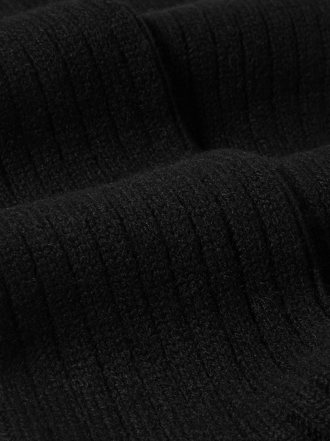 Shop Kingsman Ribbed Cashmere Socks In Black