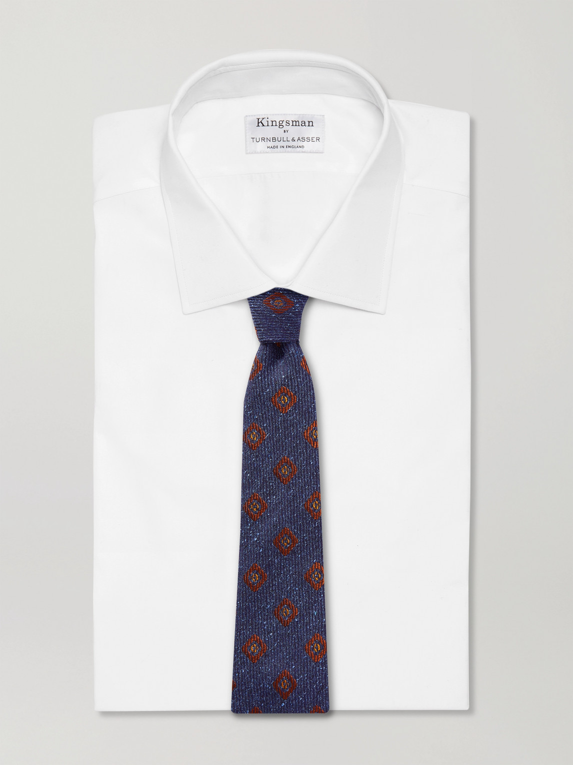Shop Kingsman 8cm Silk-jacquard Tie In Blue