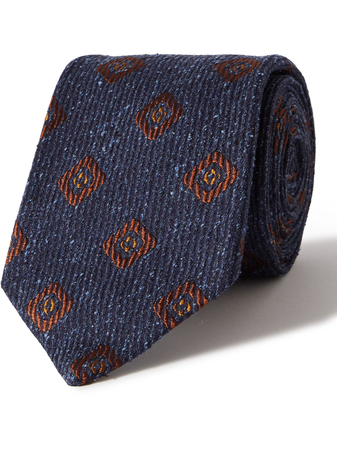 Kingsman 8cm Silk-jacquard Tie In Blue