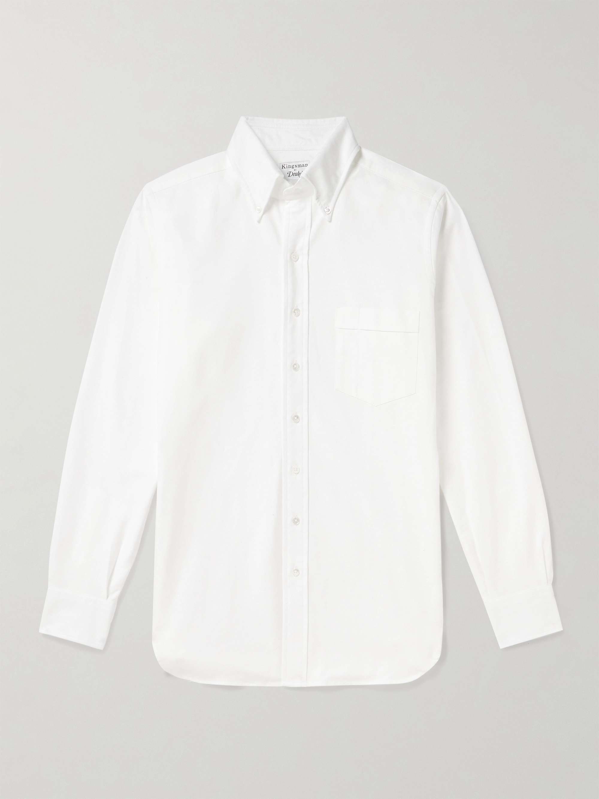 KINGSMAN Button-Down Cotton Oxford Shirt for Men | MR PORTER