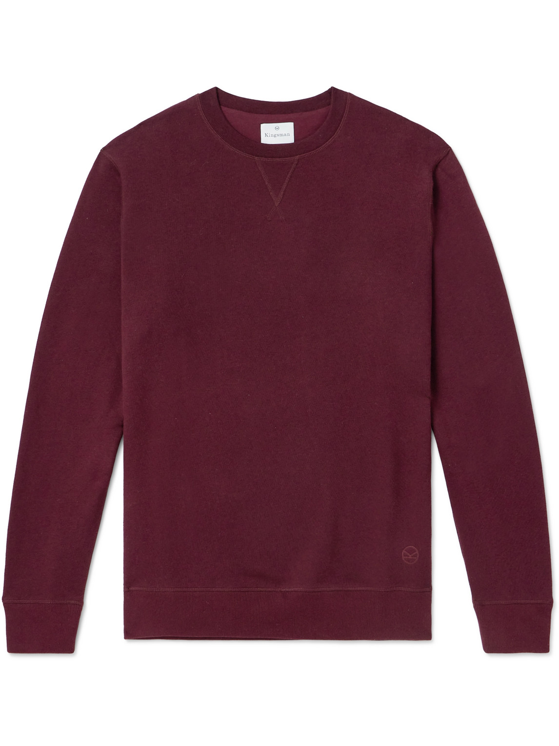 Logo-Embroidered Cotton and Cashmere-Blend Jersey Sweatshirt