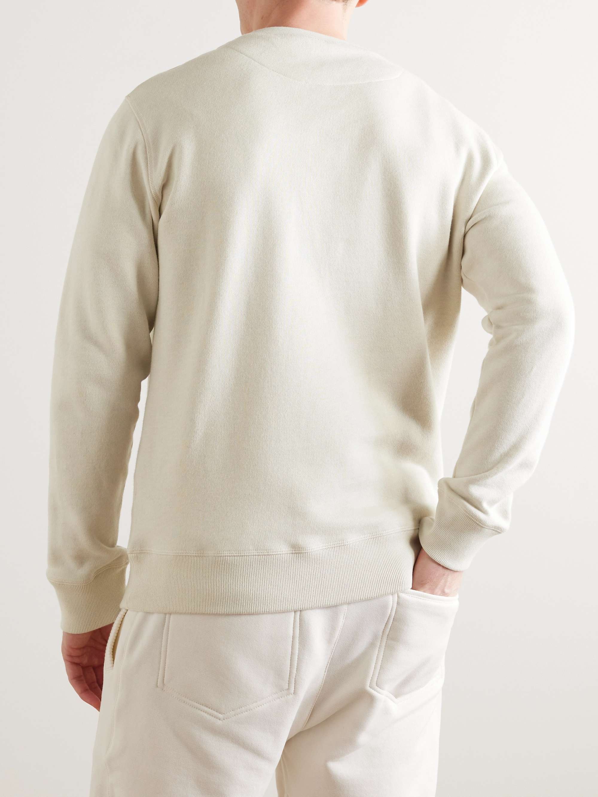 KINGSMAN Cotton and Cashmere-Blend Jersey Sweatshirt