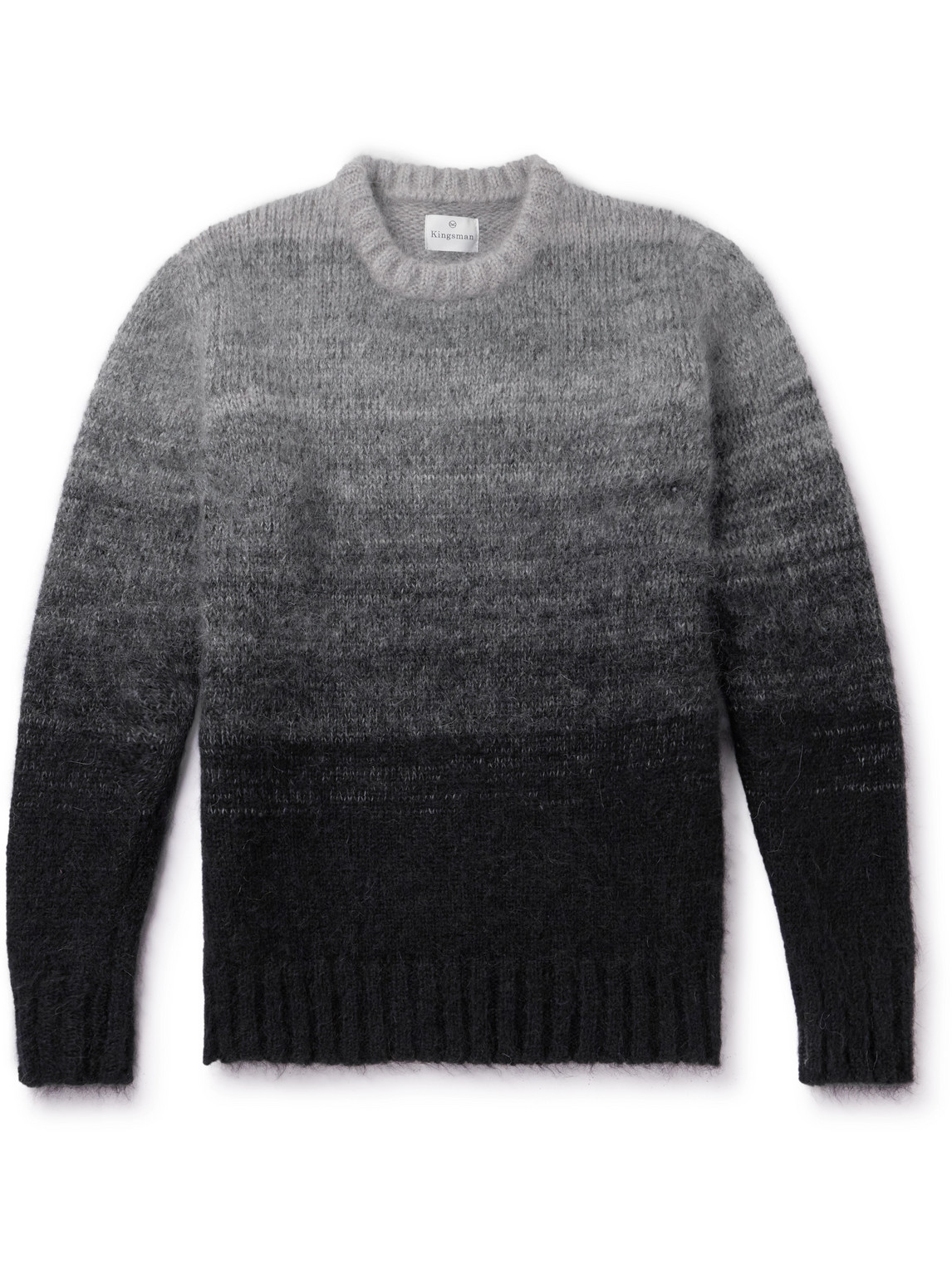 Kingsman Dégradé Knitted Jumper In Grey