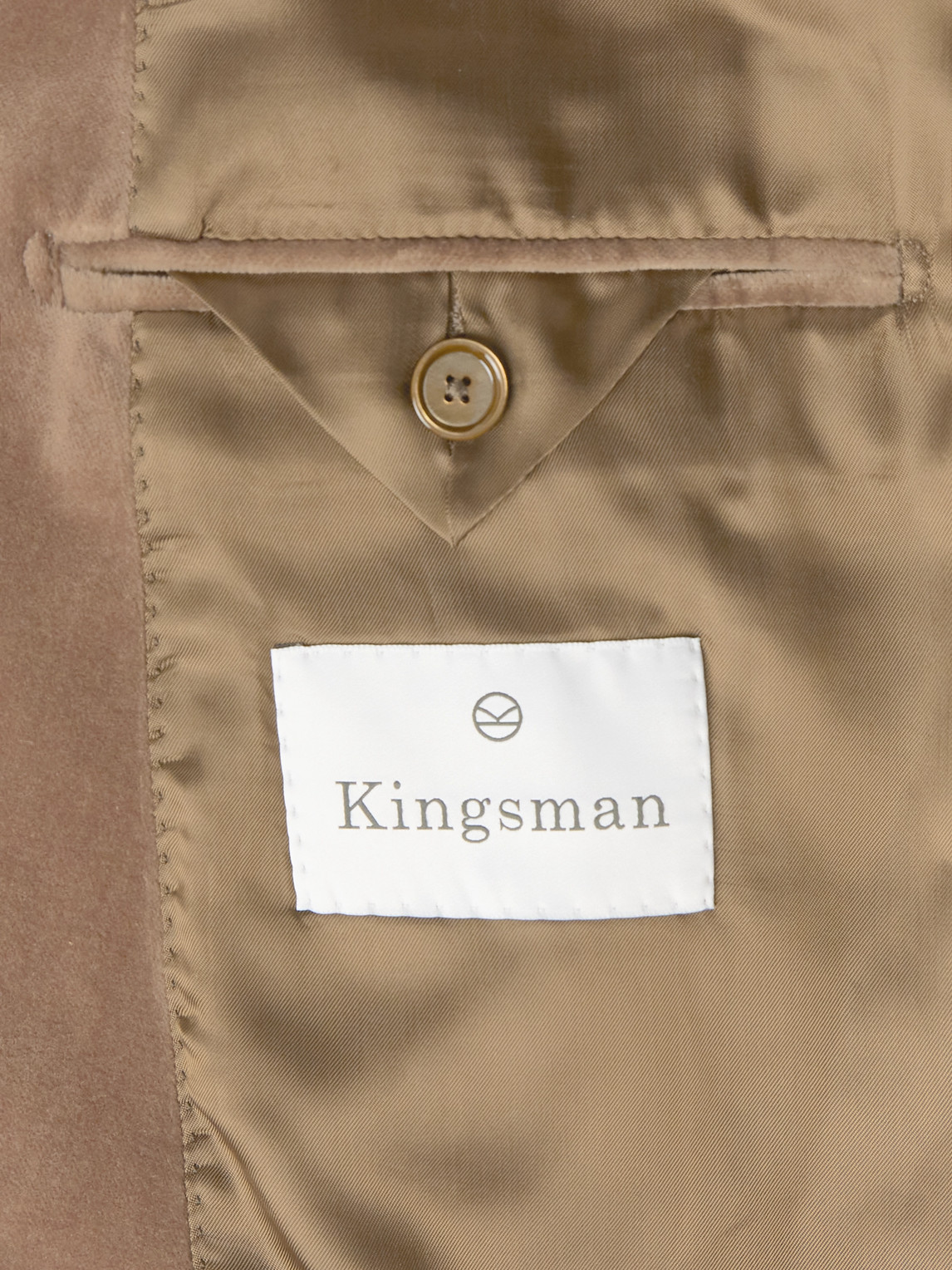 Shop Kingsman Slim-fit Shawl-collar Cotton-velvet Tuxedo Jacket In Brown