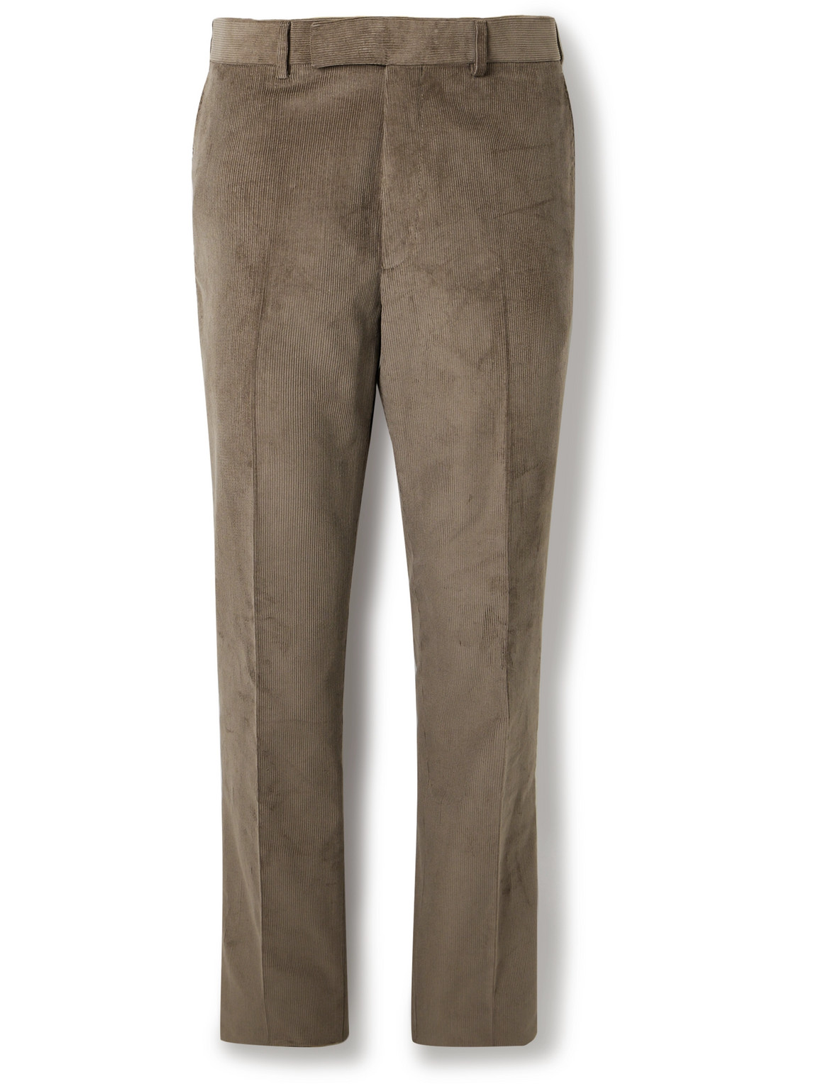 Kingsman Tapered Cotton-corduroy Trousers In Neutrals