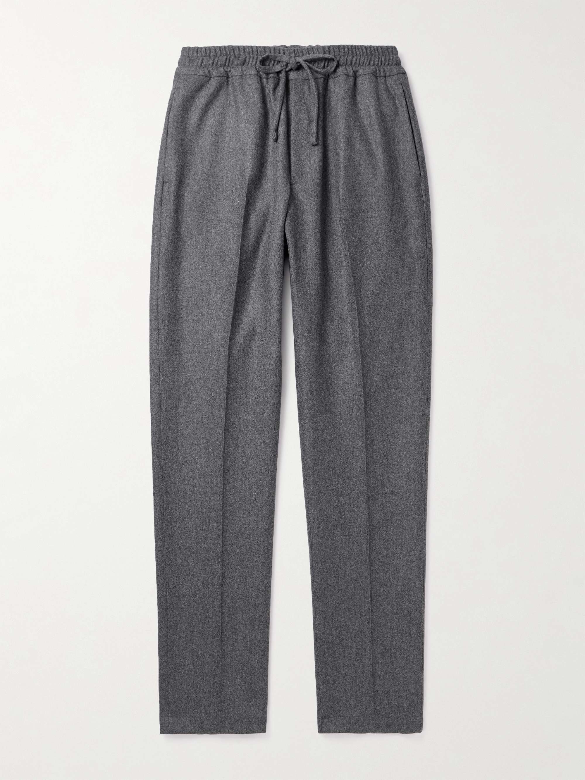 KINGSMAN Straight-Leg Wool-Flannel Trousers for Men | MR PORTER