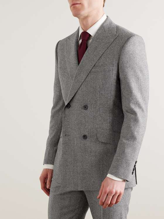 kingsman eggsy grey Double Breasted and mohair blend suit main image 1