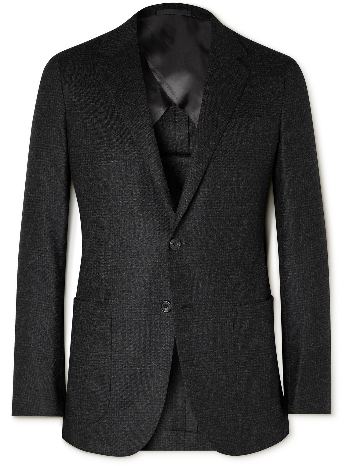 Checked Wool and Cashmere-Blend Blazer