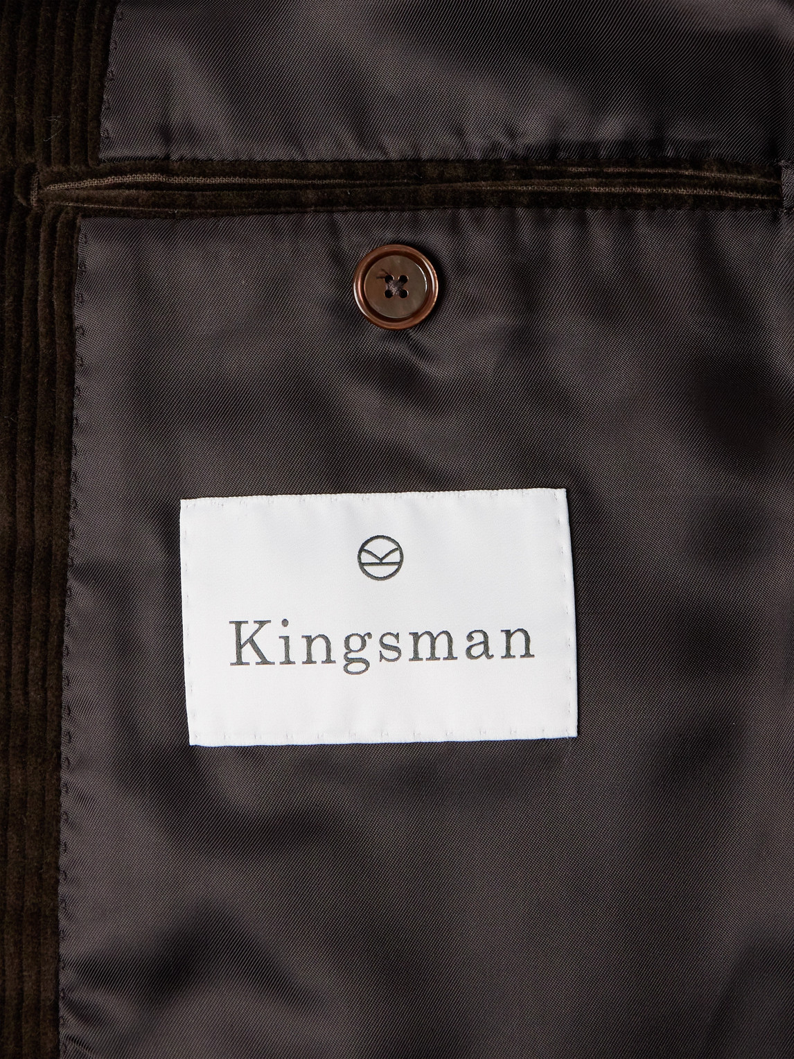 Shop Kingsman Cotton-corduroy Suit Jacket In Brown