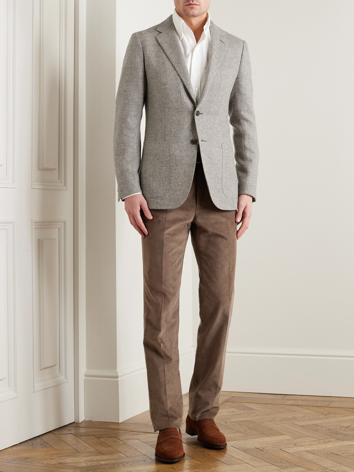 Shop Kingsman Wool Blazer In Brown