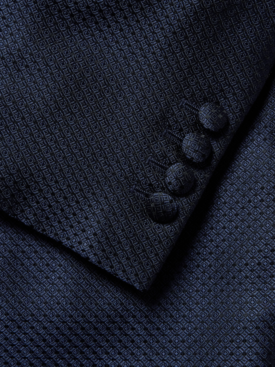 Shop Kingsman Silk-jacquard And Twill Tuxedo Jacket In Blue