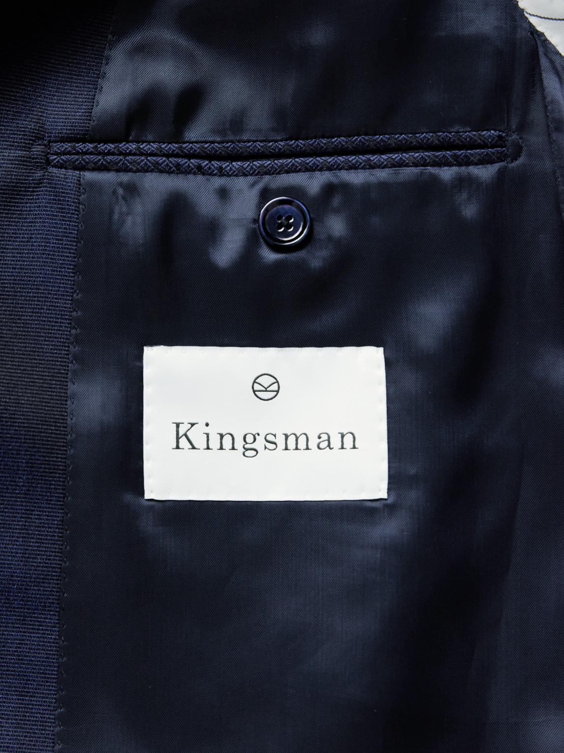 Shop Kingsman Silk-jacquard And Twill Tuxedo Jacket In Blue
