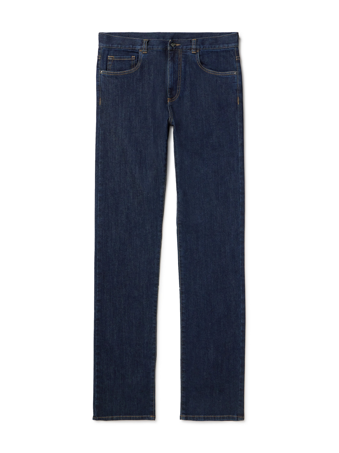 Canali Slim-fit Jeans In Blue