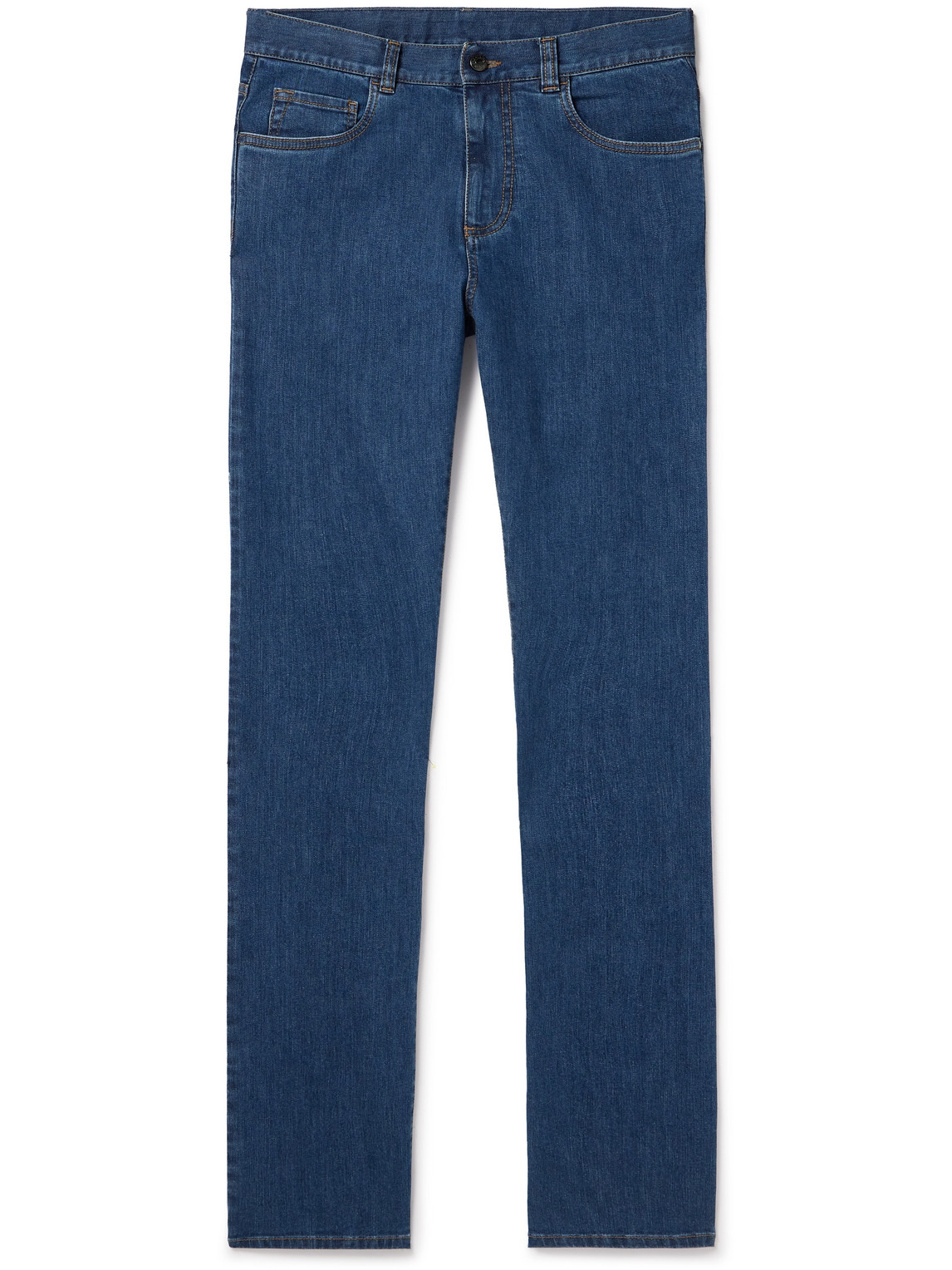 Canali Slim-fit Jeans In Blue