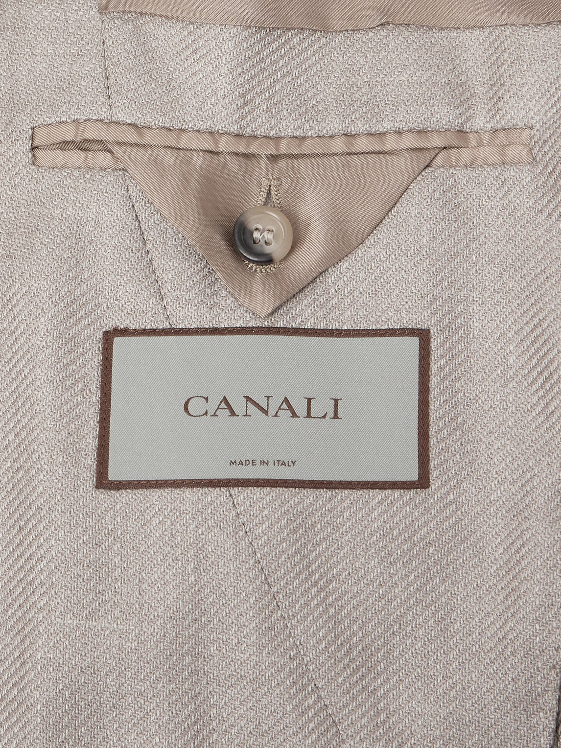 Shop Canali Wool, Silk And Linen-blend Twill Blazer In Neutrals