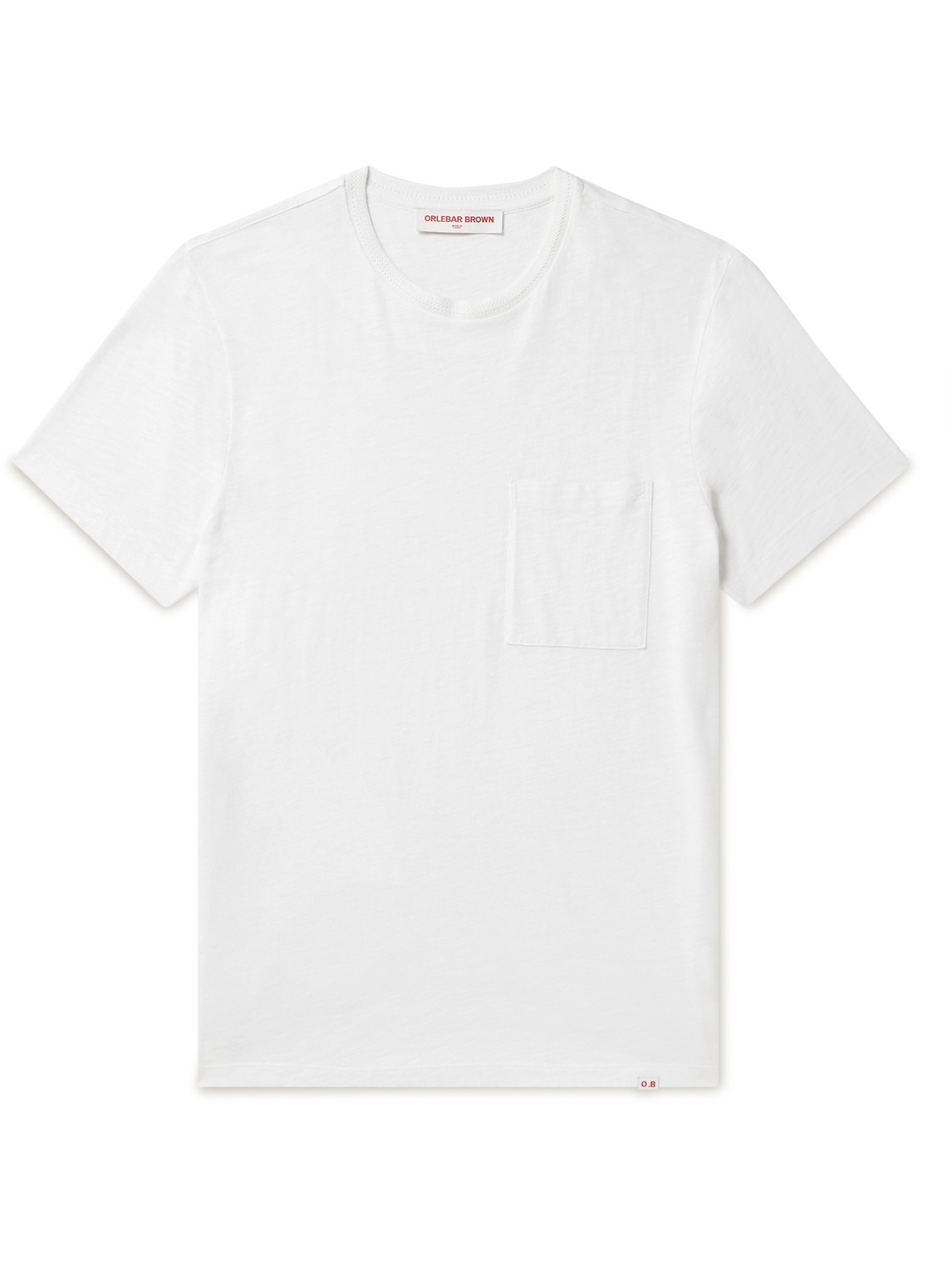 Orlebar Brown Classic Slub Cotton-jersey T-shirt In White