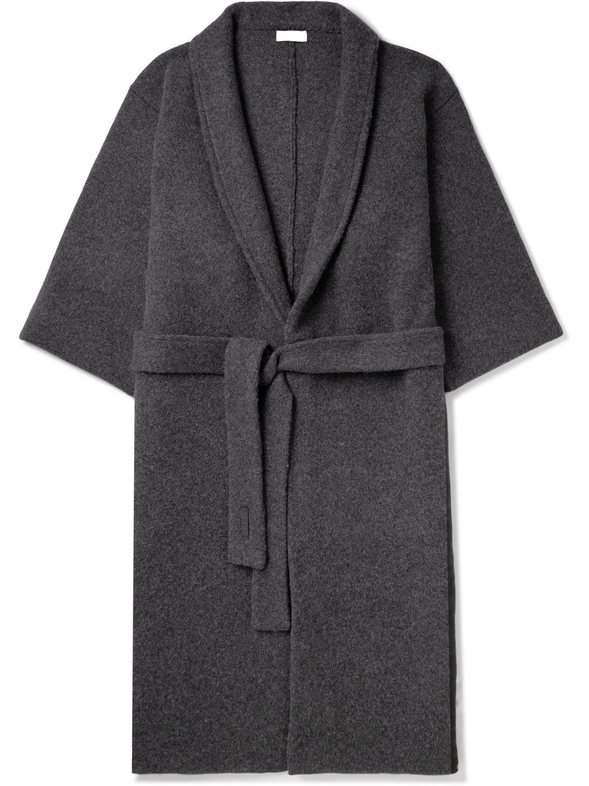 Fear Of God Shawl-collar Wool And Cashmere-blend Robe In Black