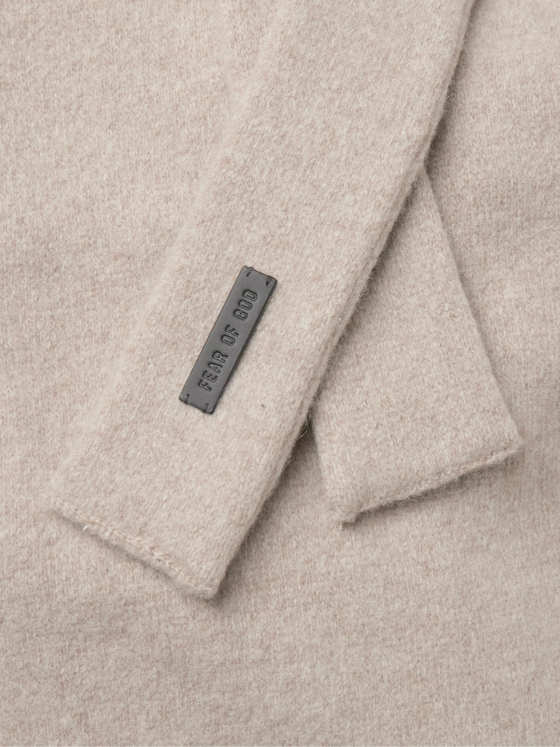 Shop Fear Of God Shawl-collar Wool And Cashmere-blend Robe In Brown