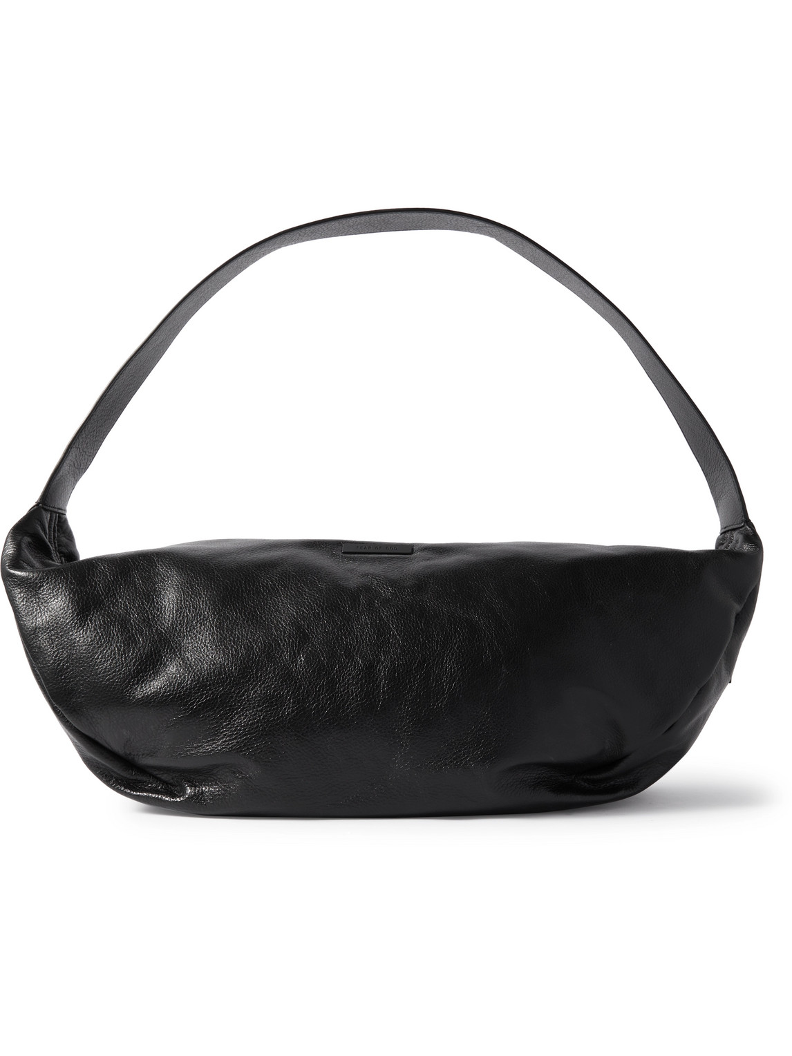 Fear Of God Moto Full-grain Leather Messenger Bag In Black