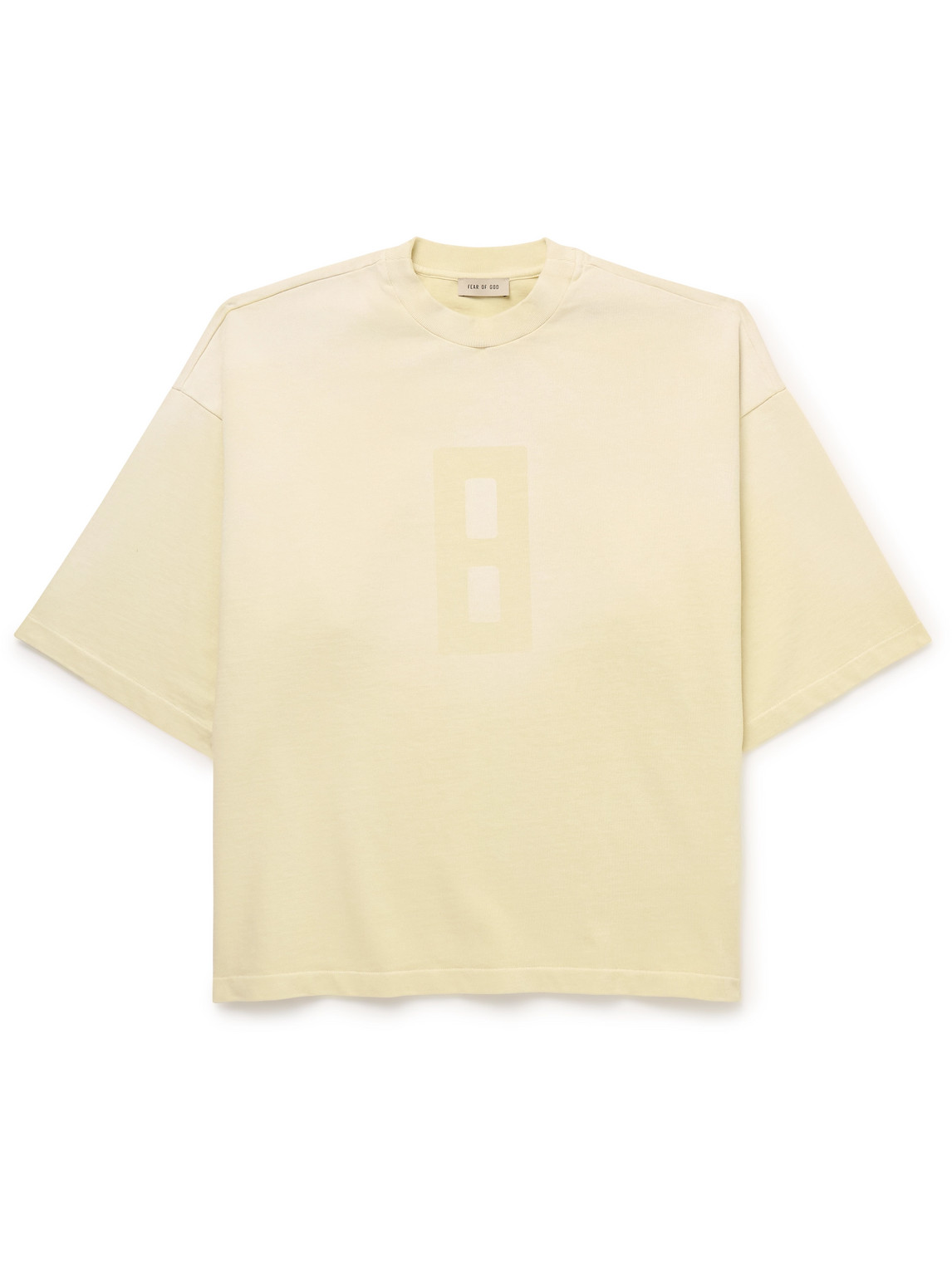 Fear Of God Oversized Printed Cotton-jersey T-shirt In Yellow