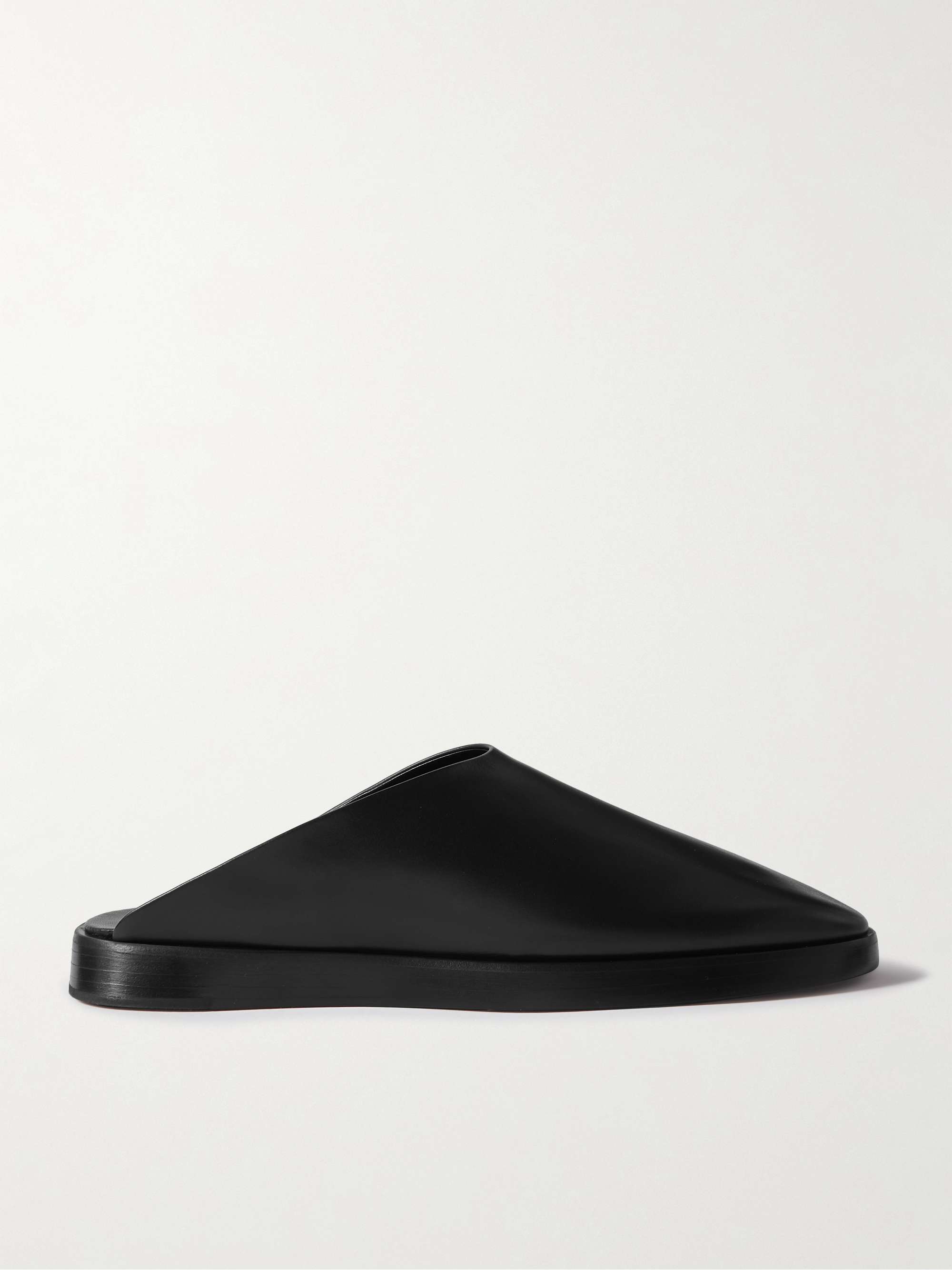 Leather mules