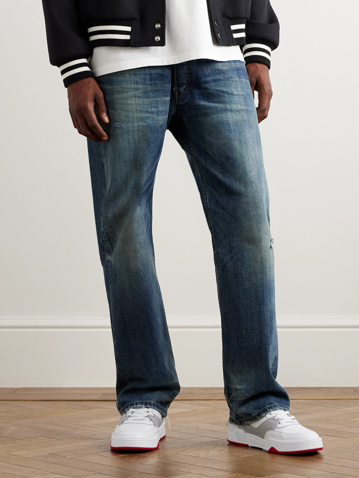 CT-07 Rubber-Trimmed Leather Sneakers — 2