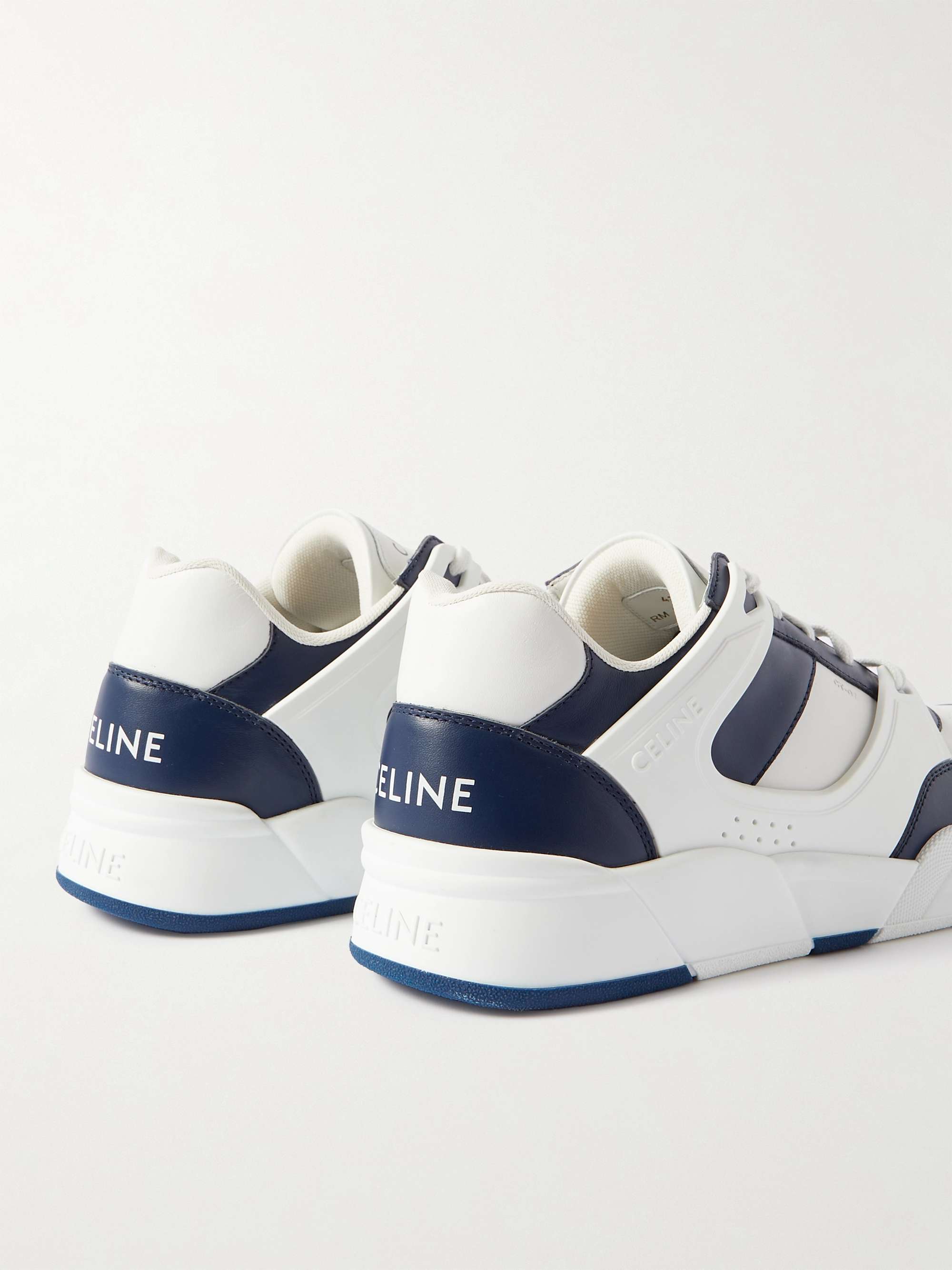 CELINE HOMME CT-07 Rubber-Trimmed Leather Sneakers for Men | MR PORTER