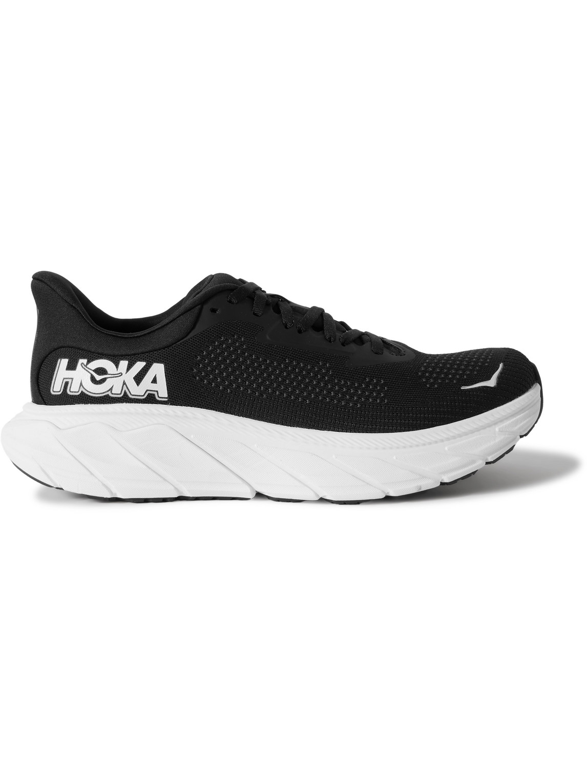 Hoka One One Arahi 7 Rubber-trimmed Mesh Running Sneakers In Black