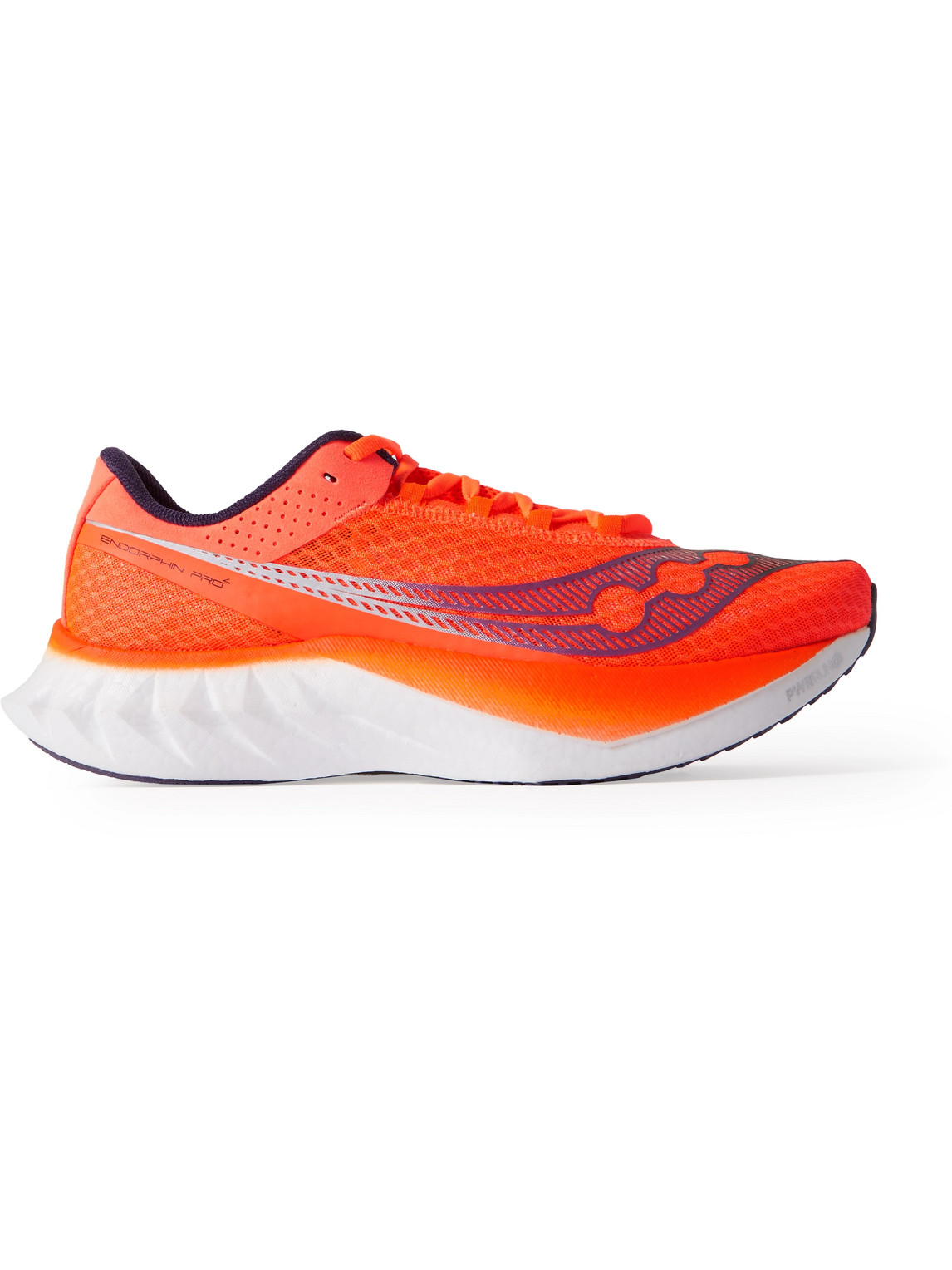 Saucony Endorphin Pro 4 Rubber-trimmed Mesh Running Sneakers In Orange