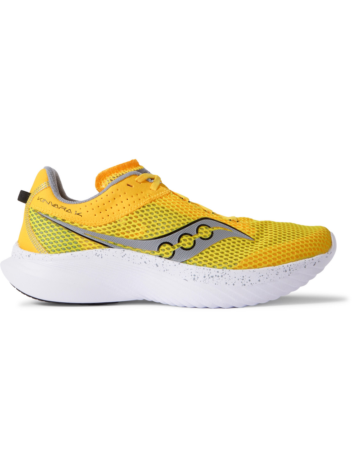 Saucony Kinvara 14 Rubber-trimmed Mesh Running Trainers In Yellow