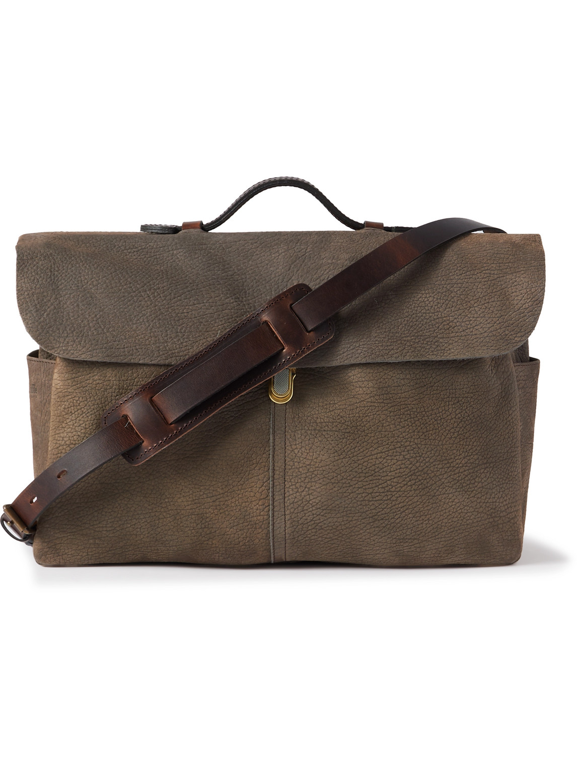 Charles Full-Grain Nubuck Messenger Bag