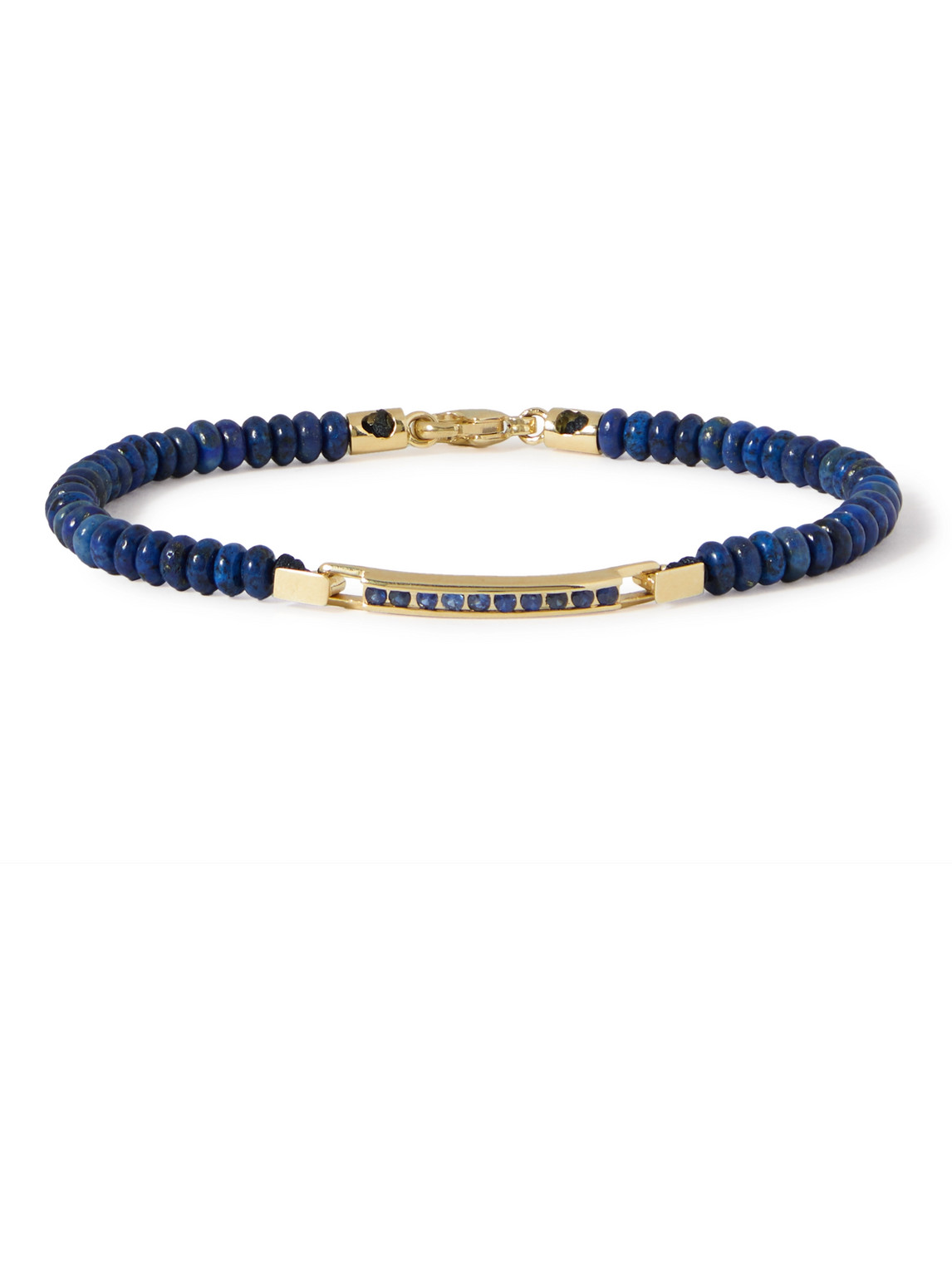 Luis Morais Gold, Lapis Lazuli And Sapphire Bracelet In Blue