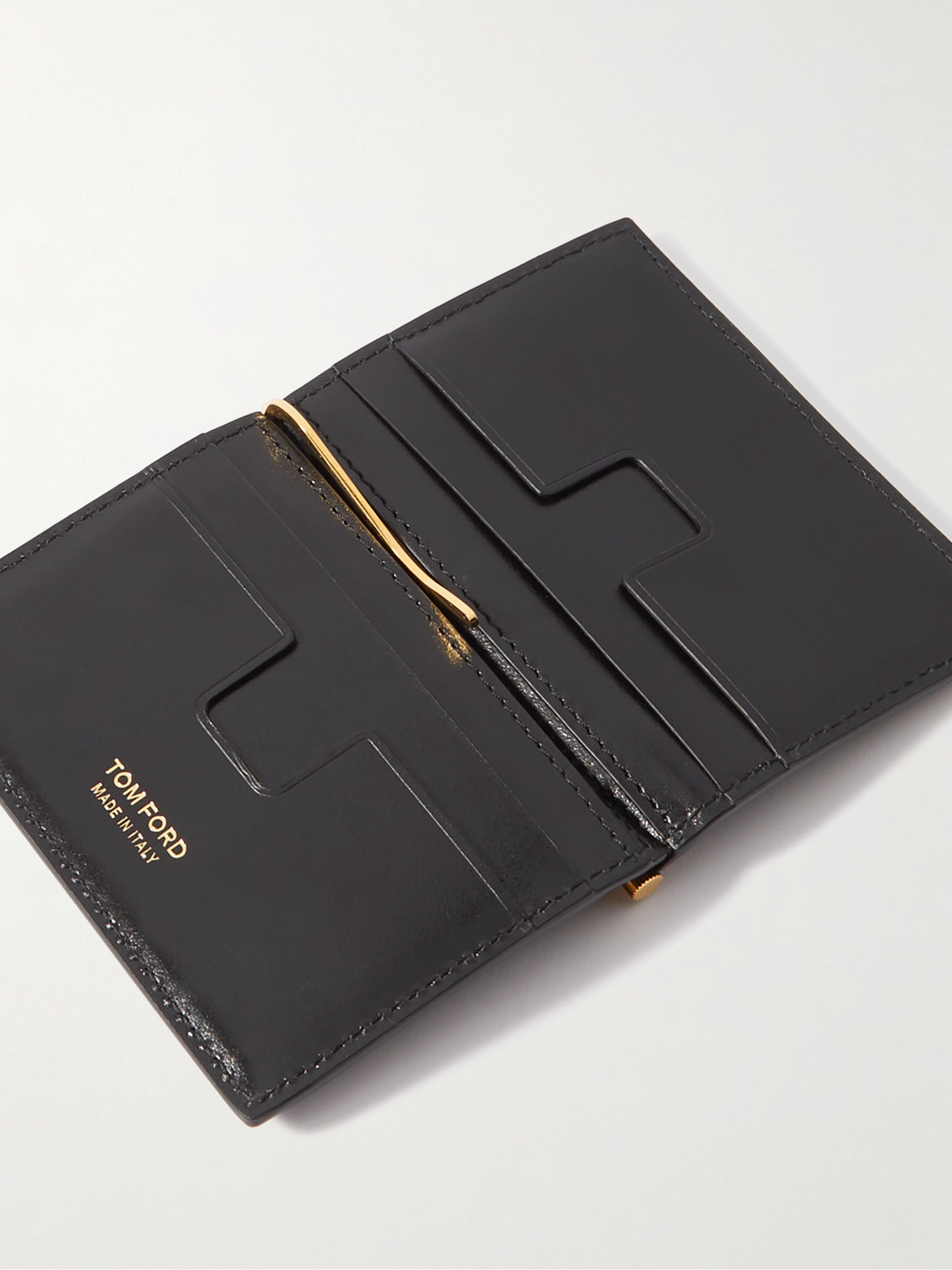 TOM FORD - Croc-Effect Leather Billfold Wallet and Money Clip
