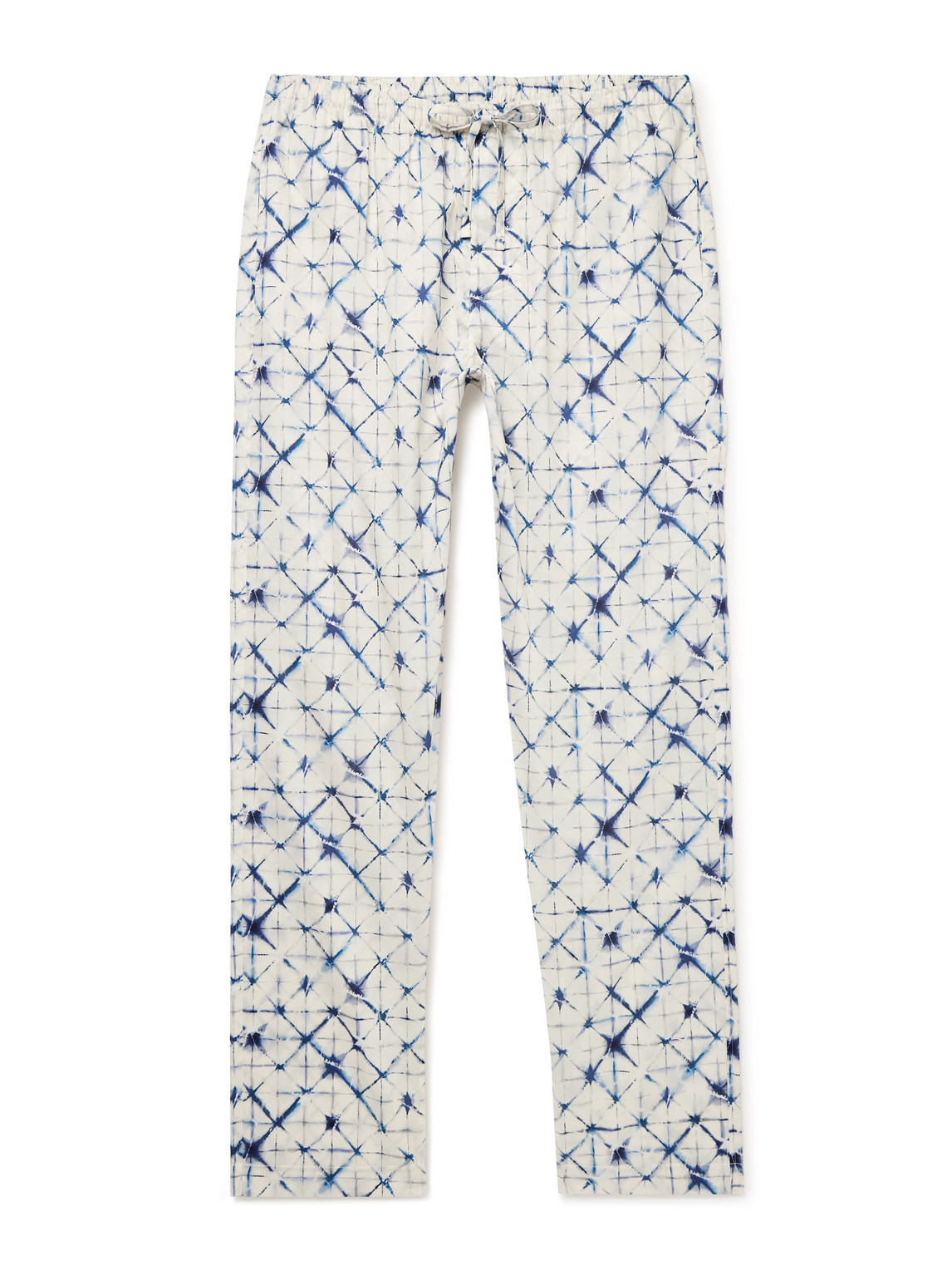 Zimmerli Printed Cotton-sateen Pyjama Trousers In Blue