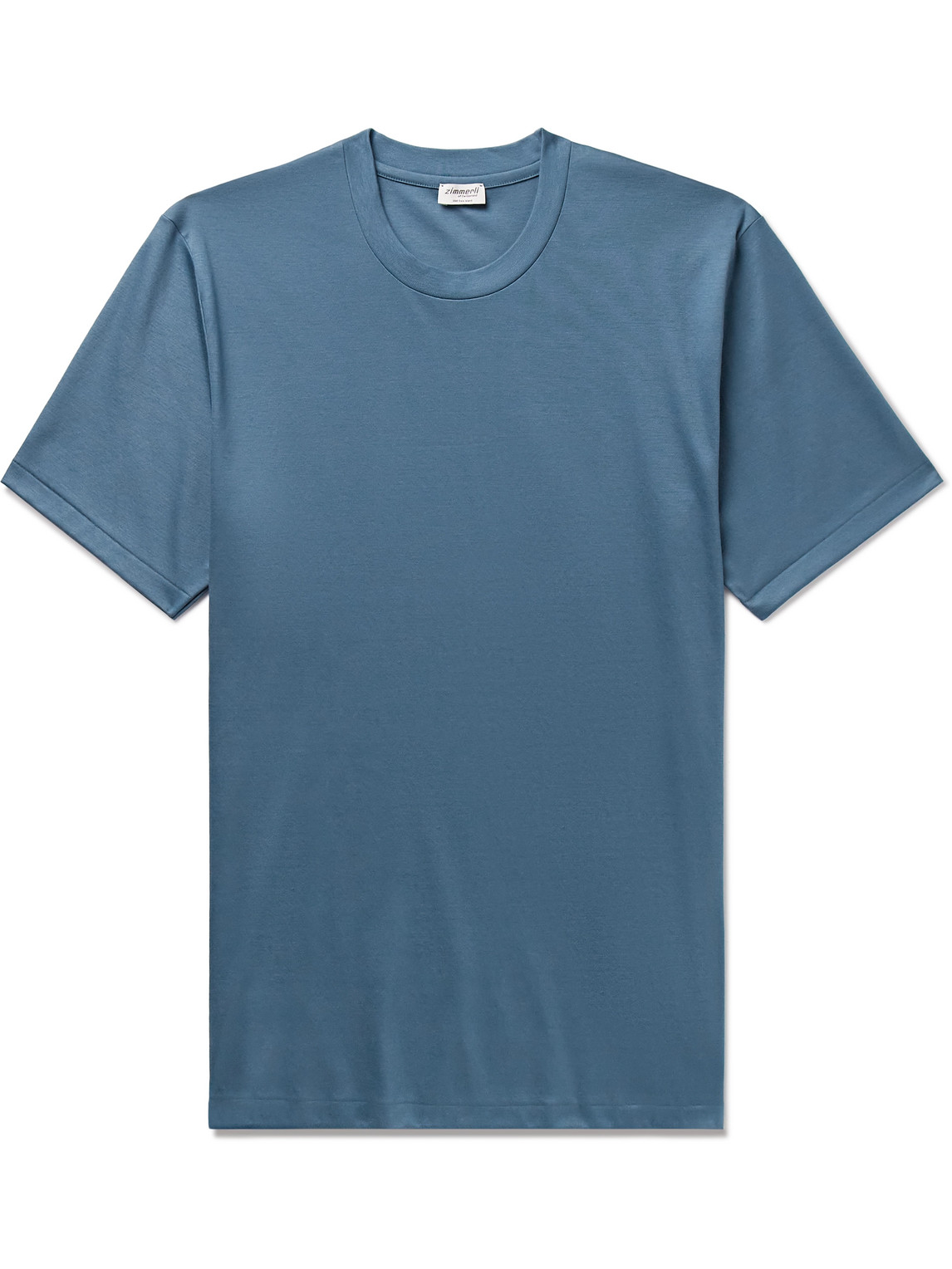 Zimmerli Slim-fit Sea Island Cotton-jersey T-shirt In Blue