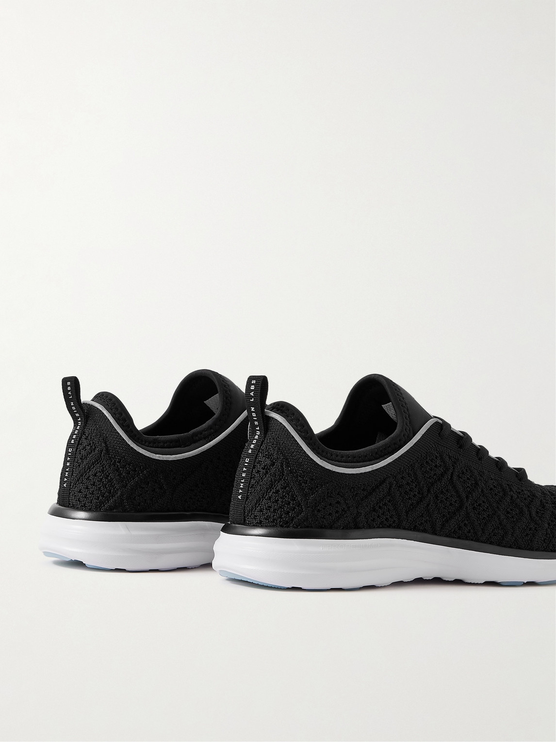 Shop Apl Athletic Propulsion Labs Techloom Phantom Mesh Running Sneakers In Black