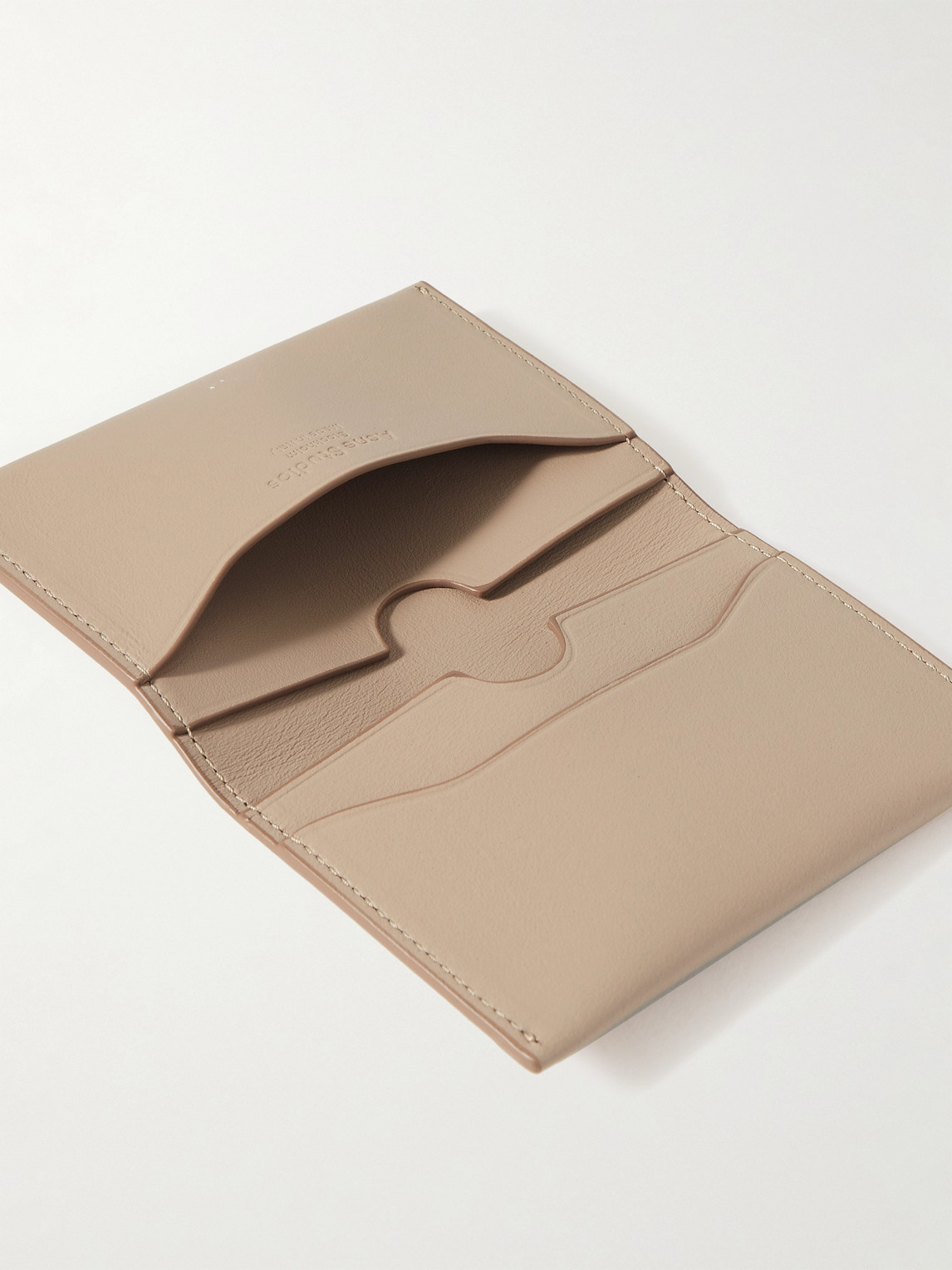 ACNE STUDIOS LOGO-PRINT LEATHER BIFOLD WALLET 