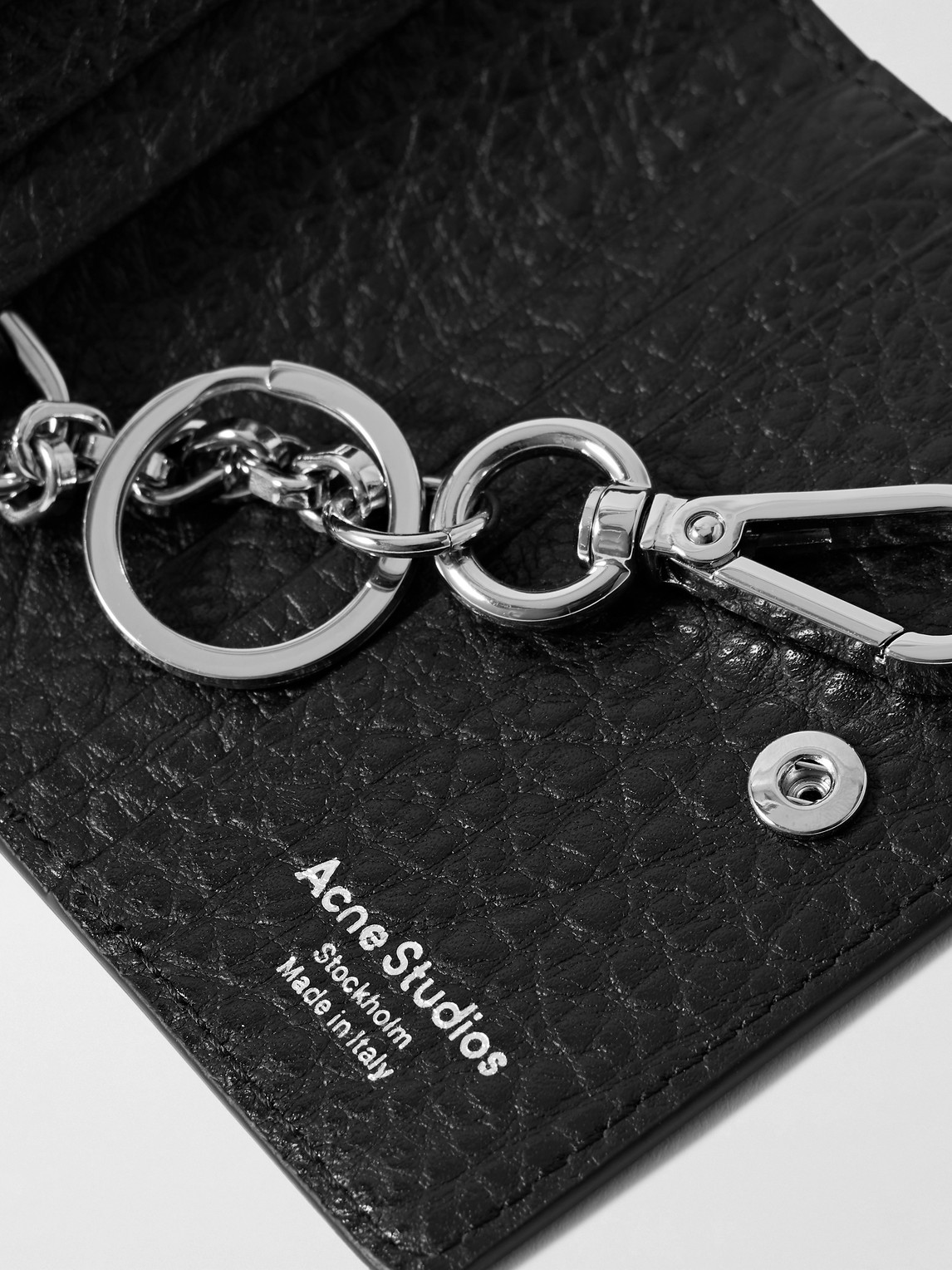 ACNE STUDIOS FULL-GRAIN LEATHER BIFOLD CARDHOLDER 