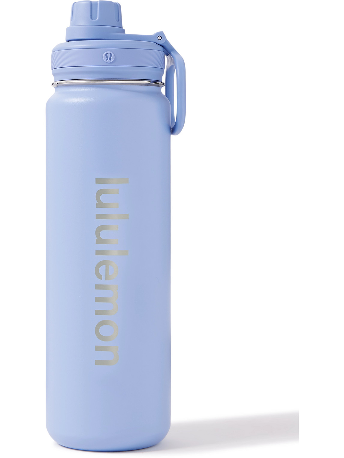 Lululemon Back To Life Logo-print Stainless Steel Water Bottle, 710ml In Blue