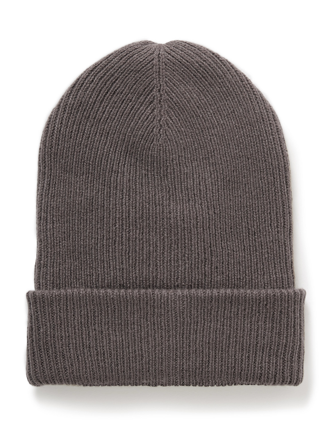 The Elder Statesman Parker Ribbed Cashmere Beanie In Gray