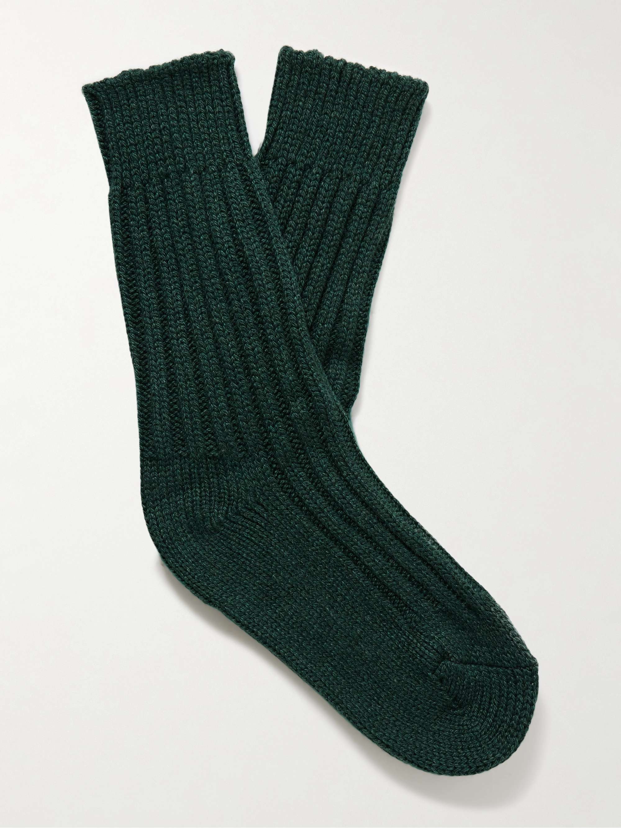 THE ELDER STATESMAN Yosemite Ribbed Cashmere Socks for Men MR PORTER