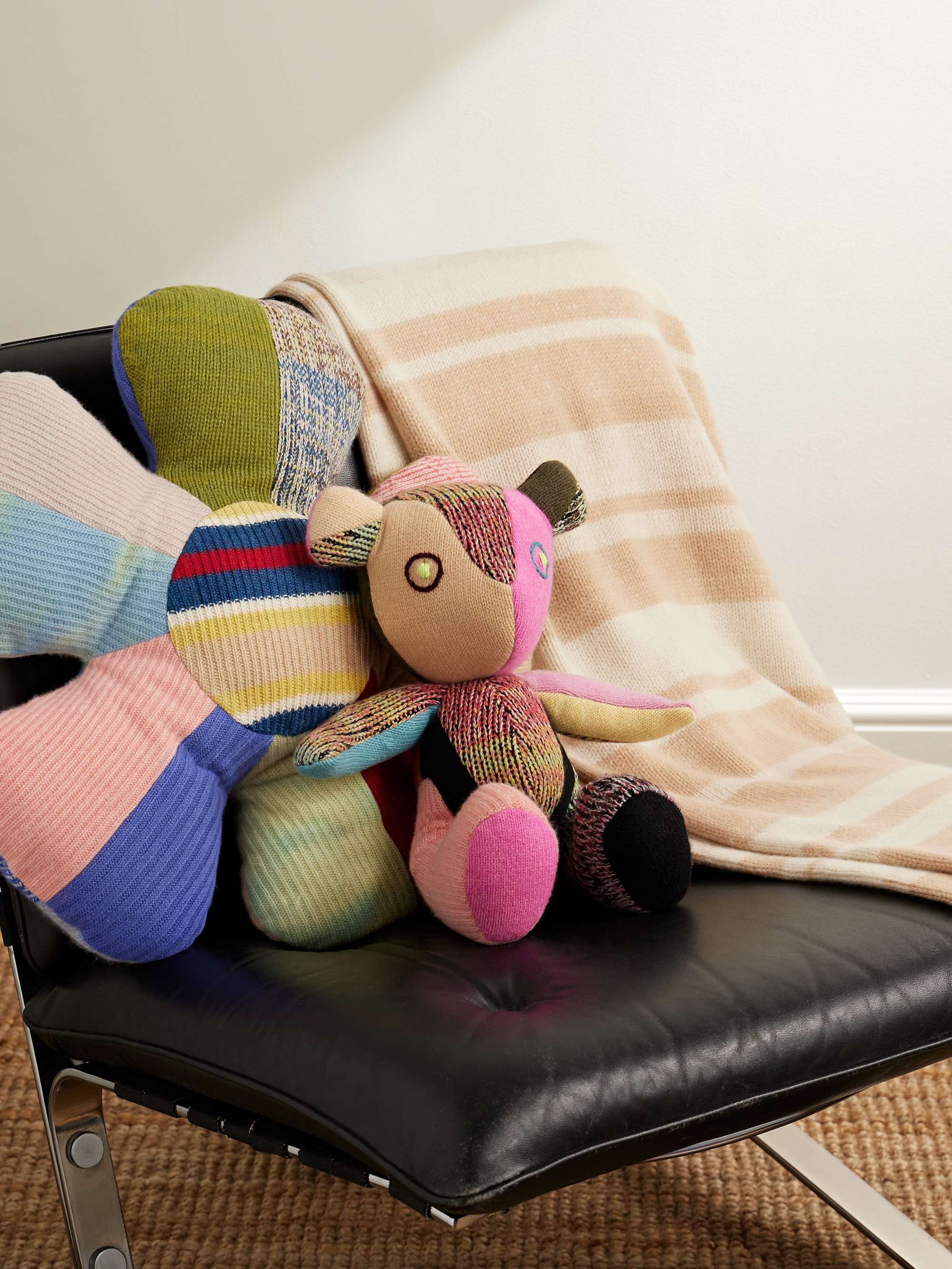 THE ELDER STATESMAN Patchwork Cashmere Teddy Bear for Men | MR PORTER