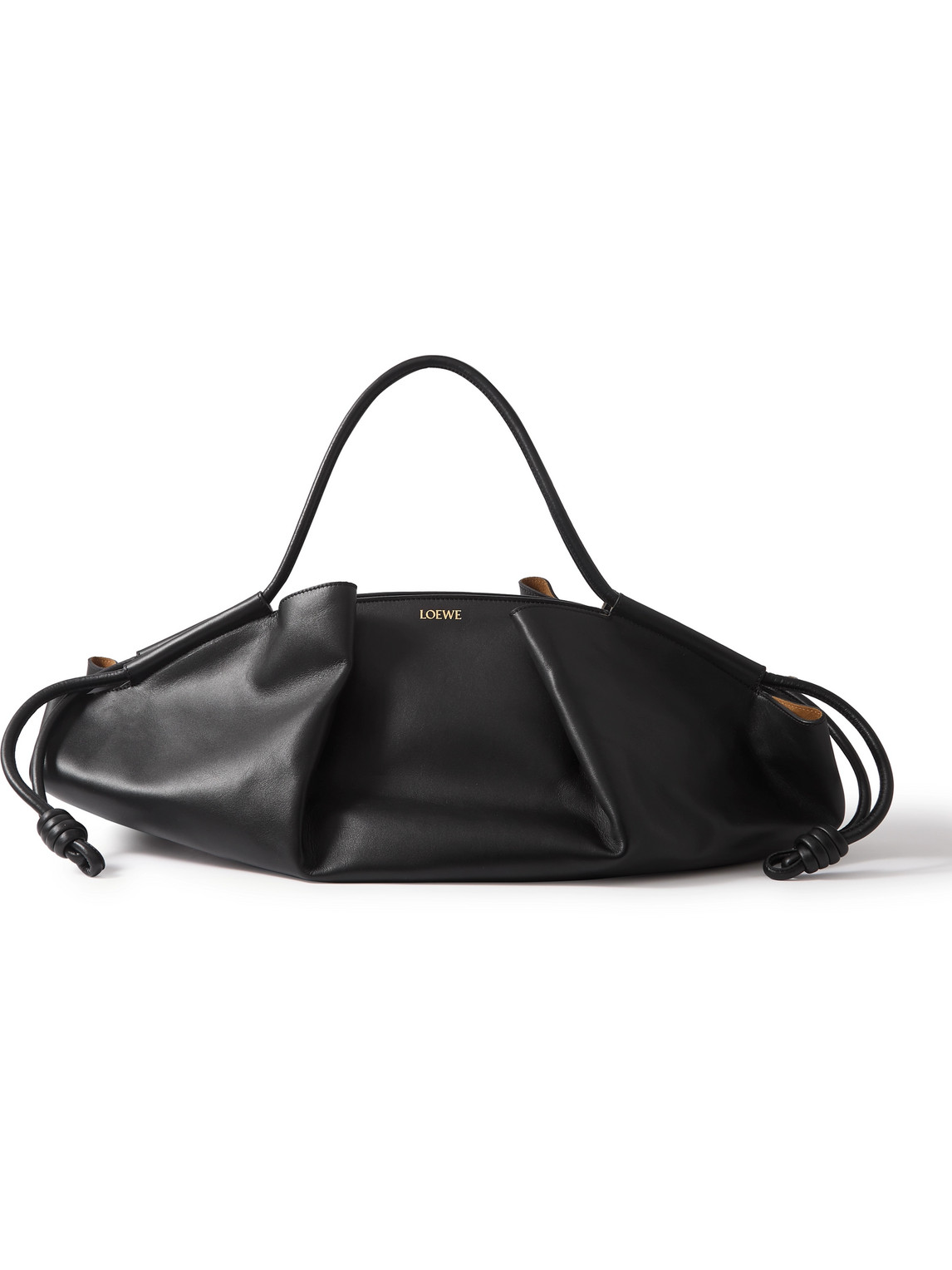 Loewe Paseo Xl Leather Tote In Black