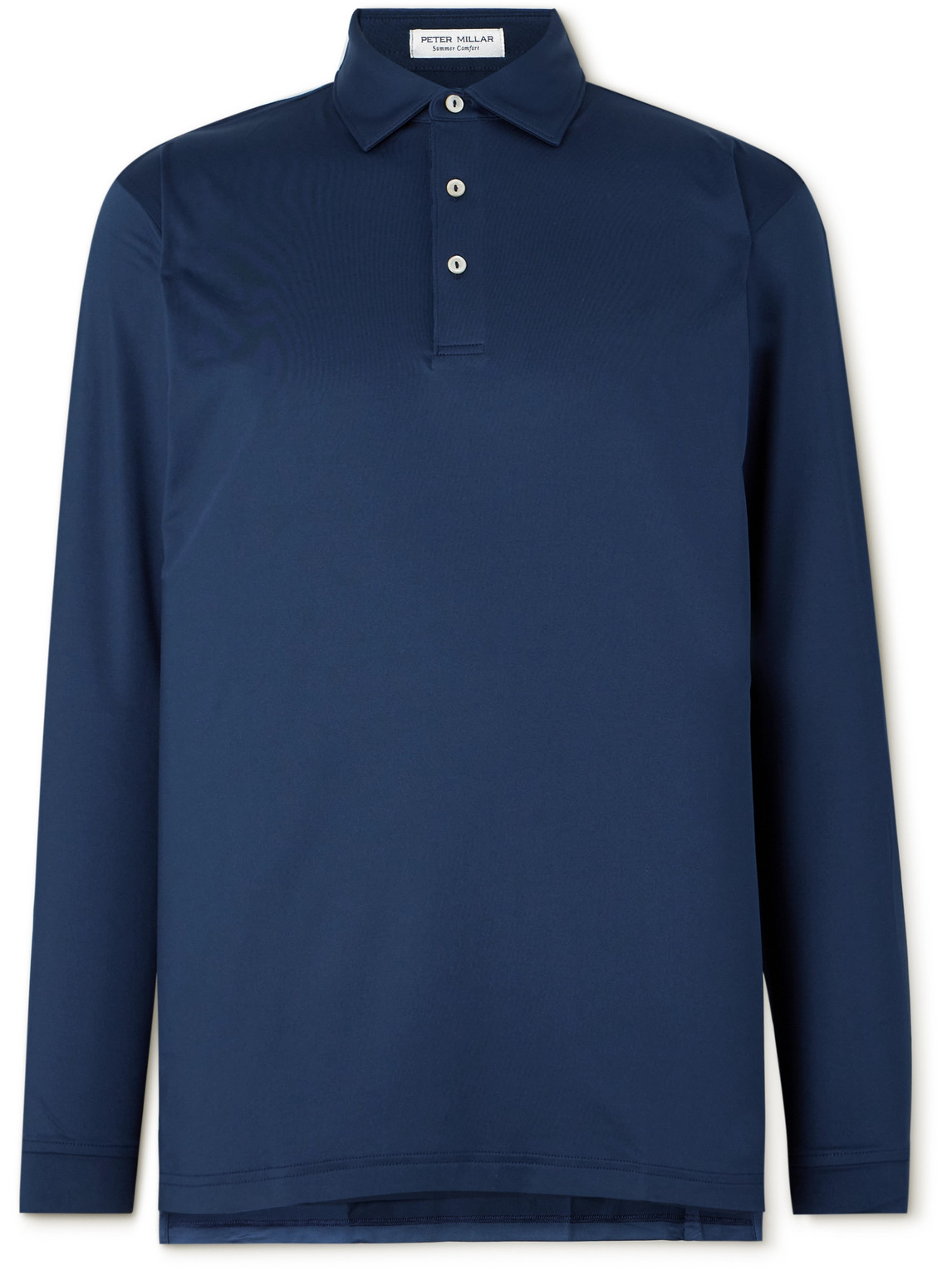 Peter Millar Stretch-jersey Golf Polo Shirt In Blue