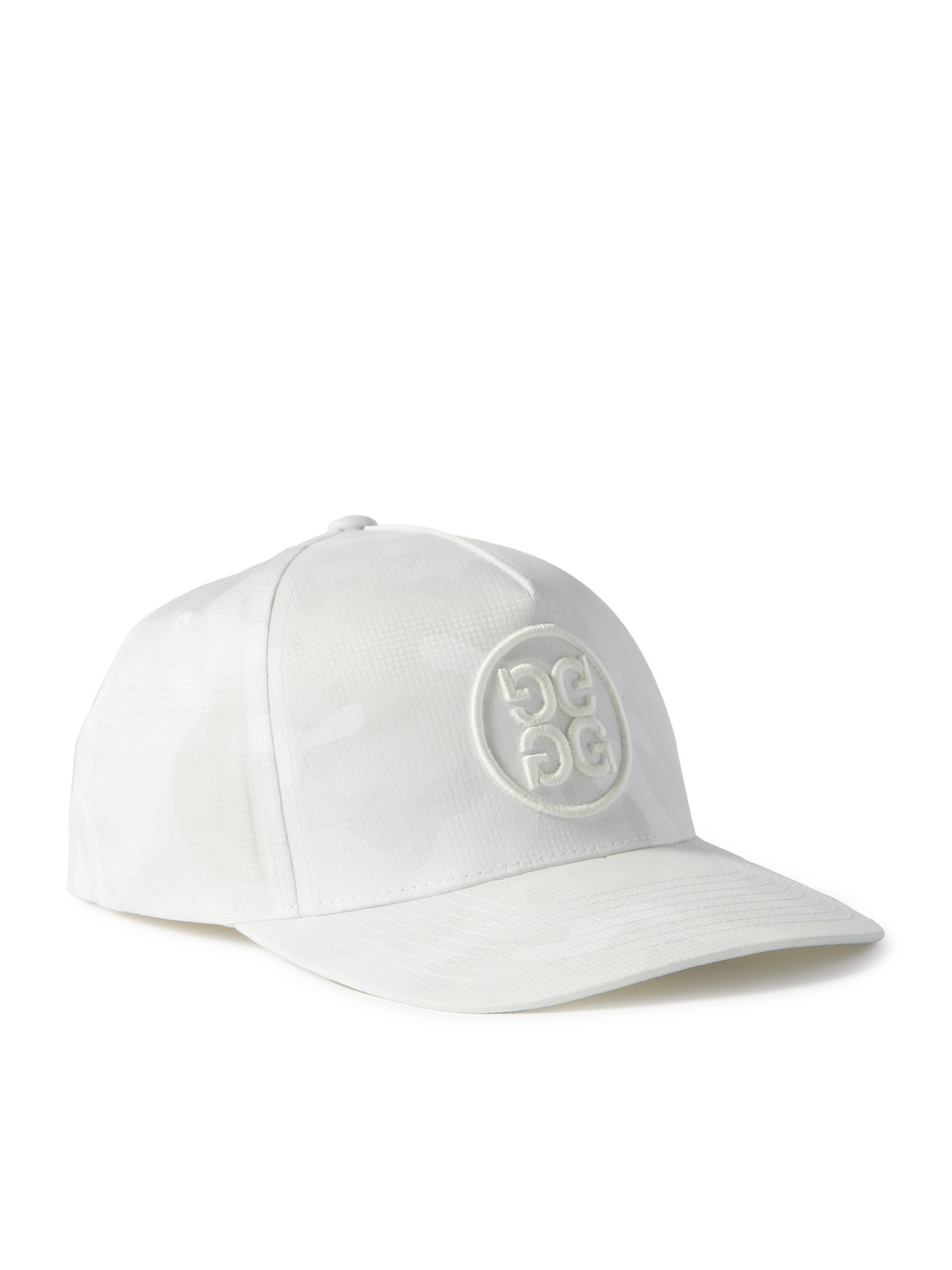 G/fore Logo-embroidered Camouflage-print Ripstop Baseball Cap In White