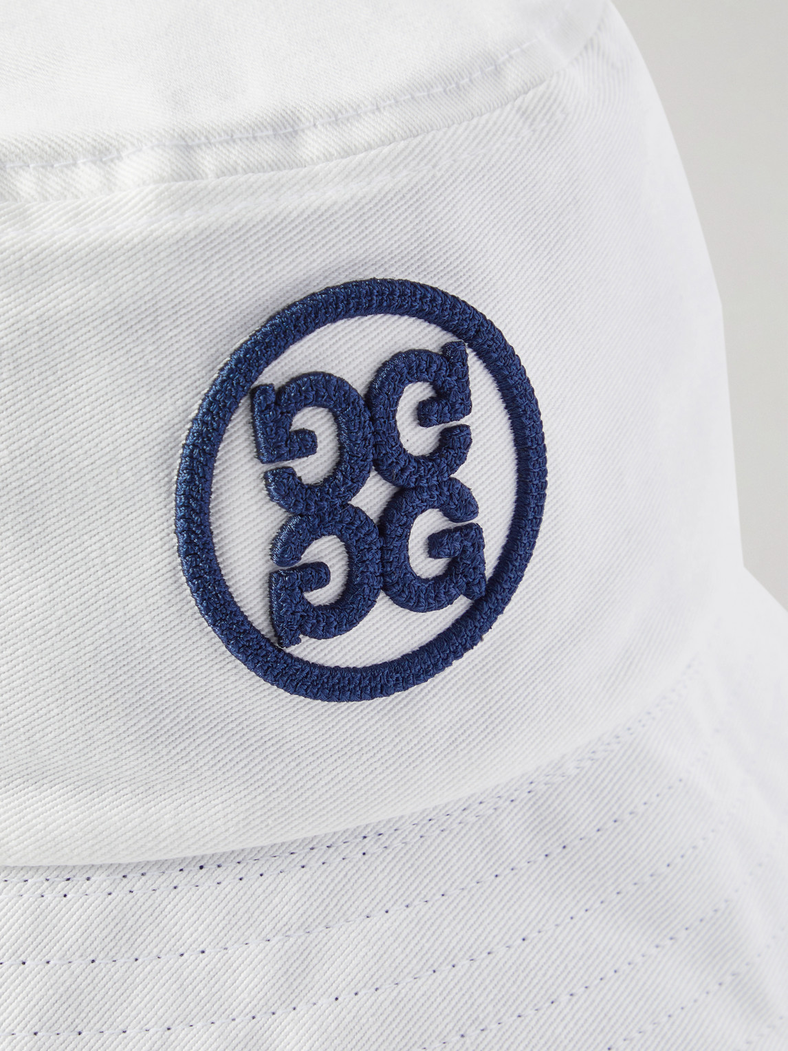 Shop G/fore Reversible Logo-embroidered Cotton-twill Golf Bucket Hat In White